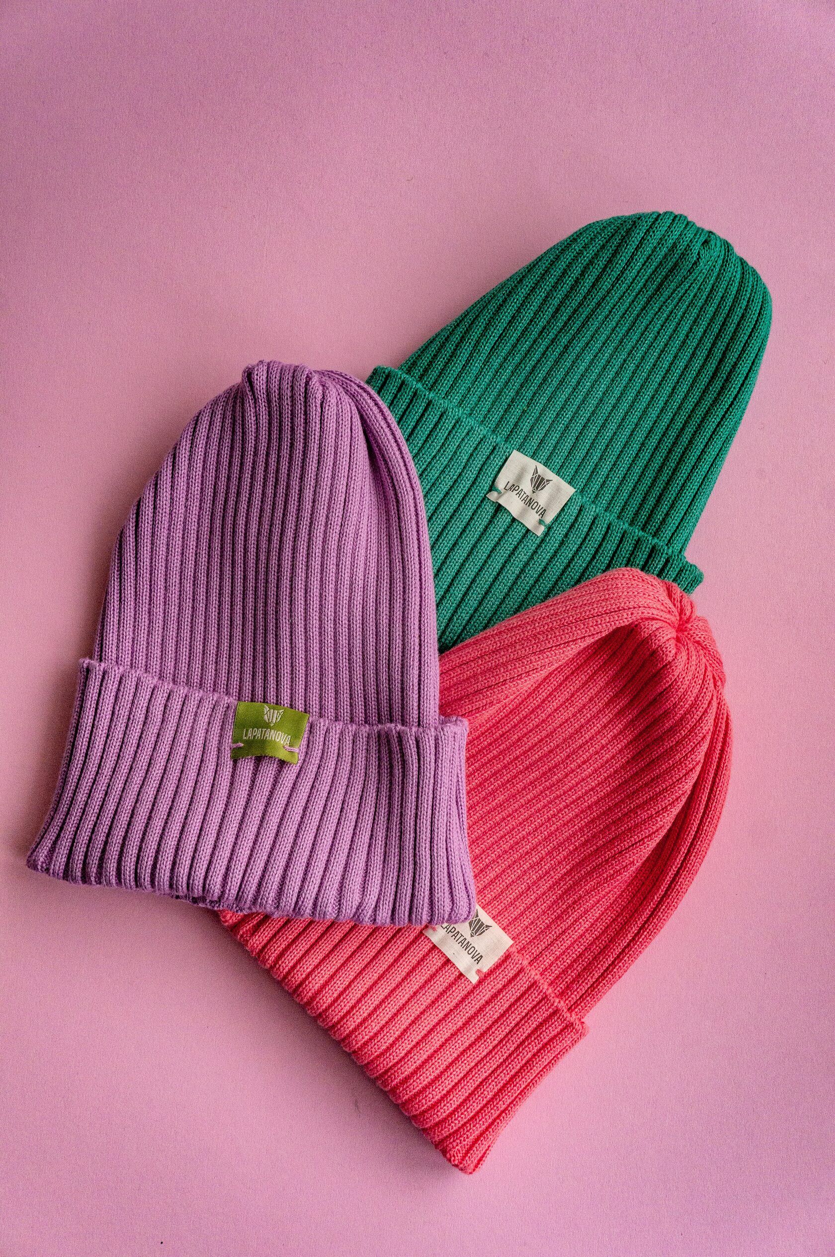 Шапка детская лиловый S(0-1,5 года)