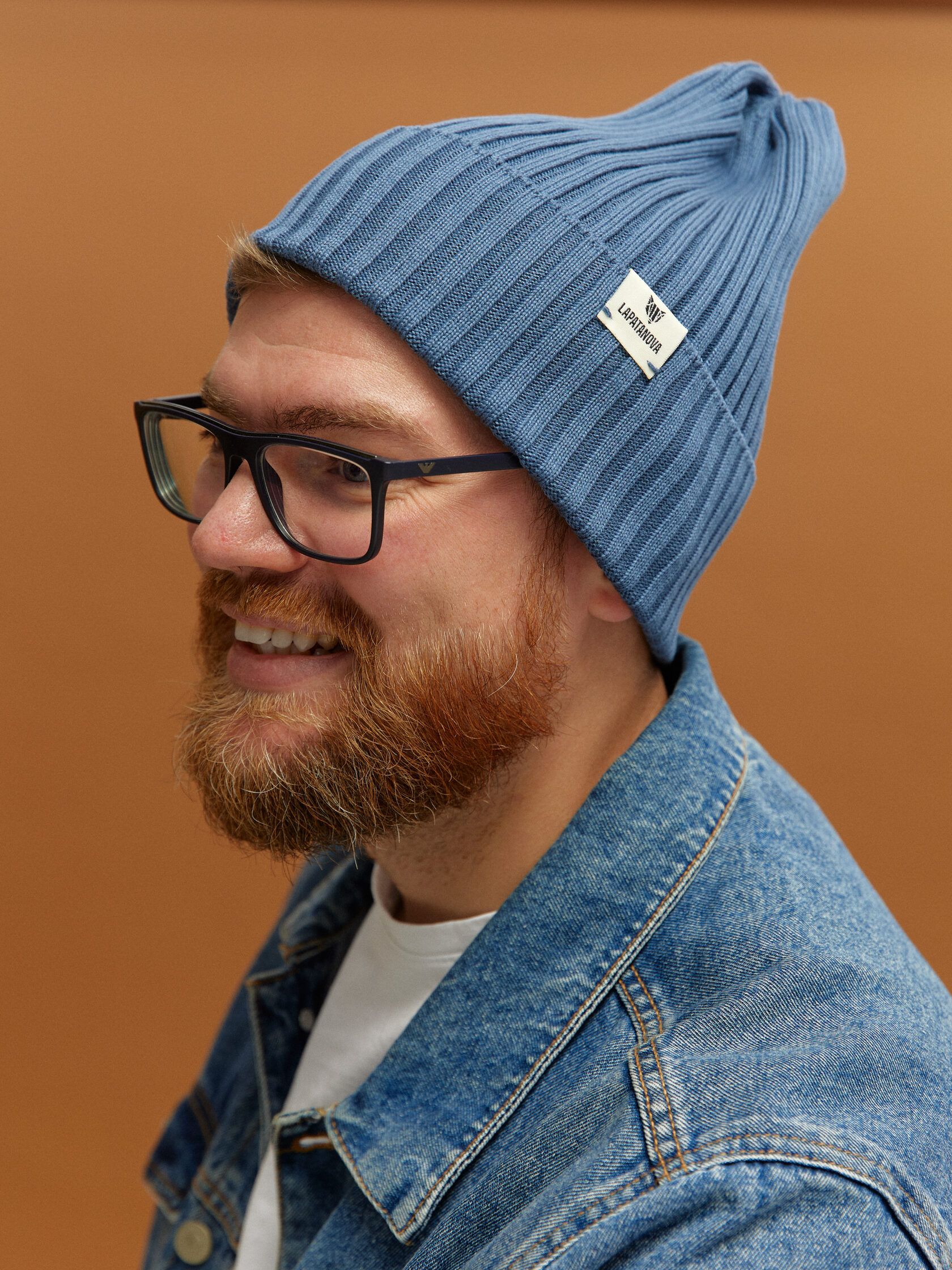 Шапка взрослая джинс S-L