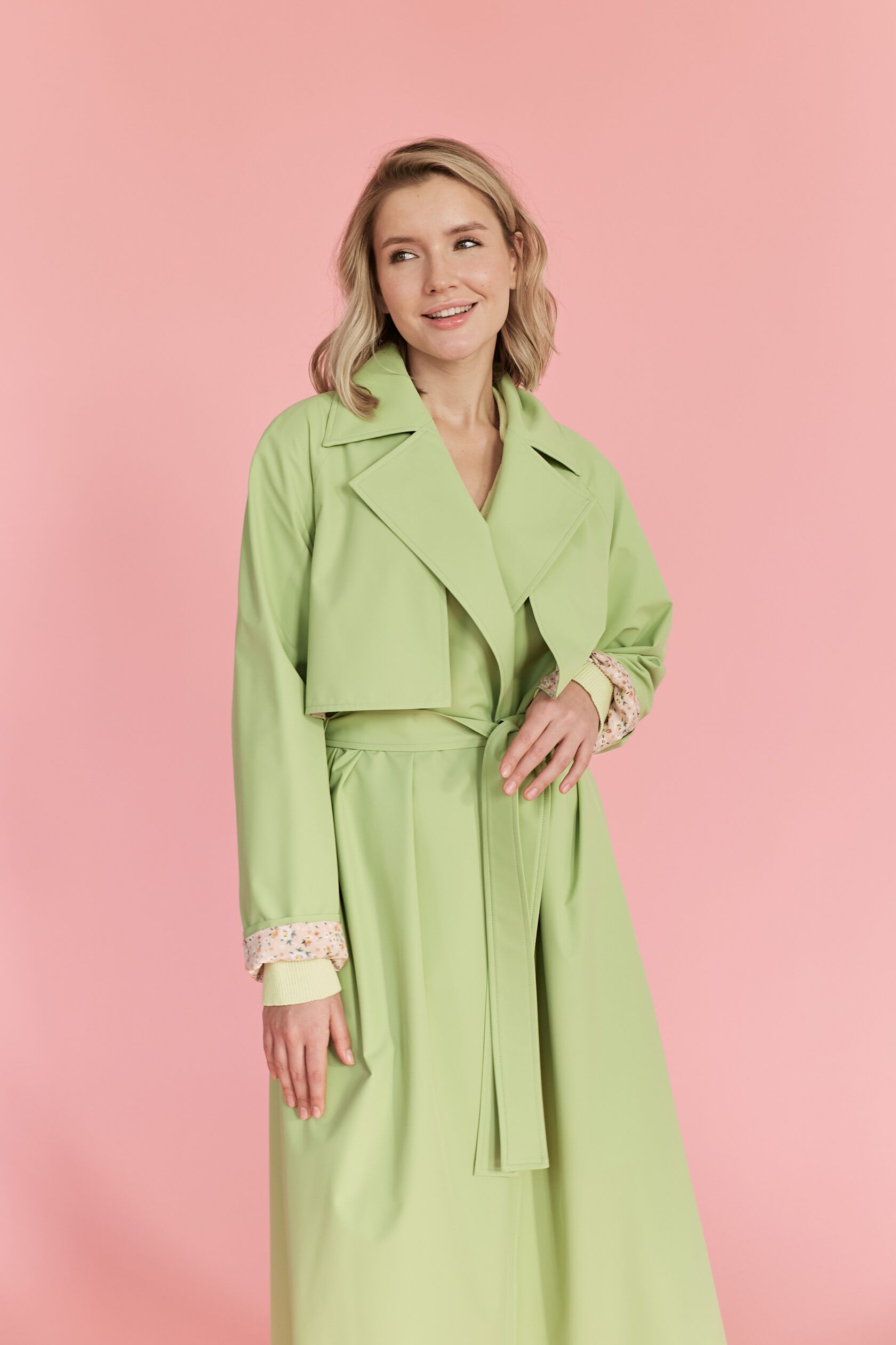 Тренч женский лайм M-L