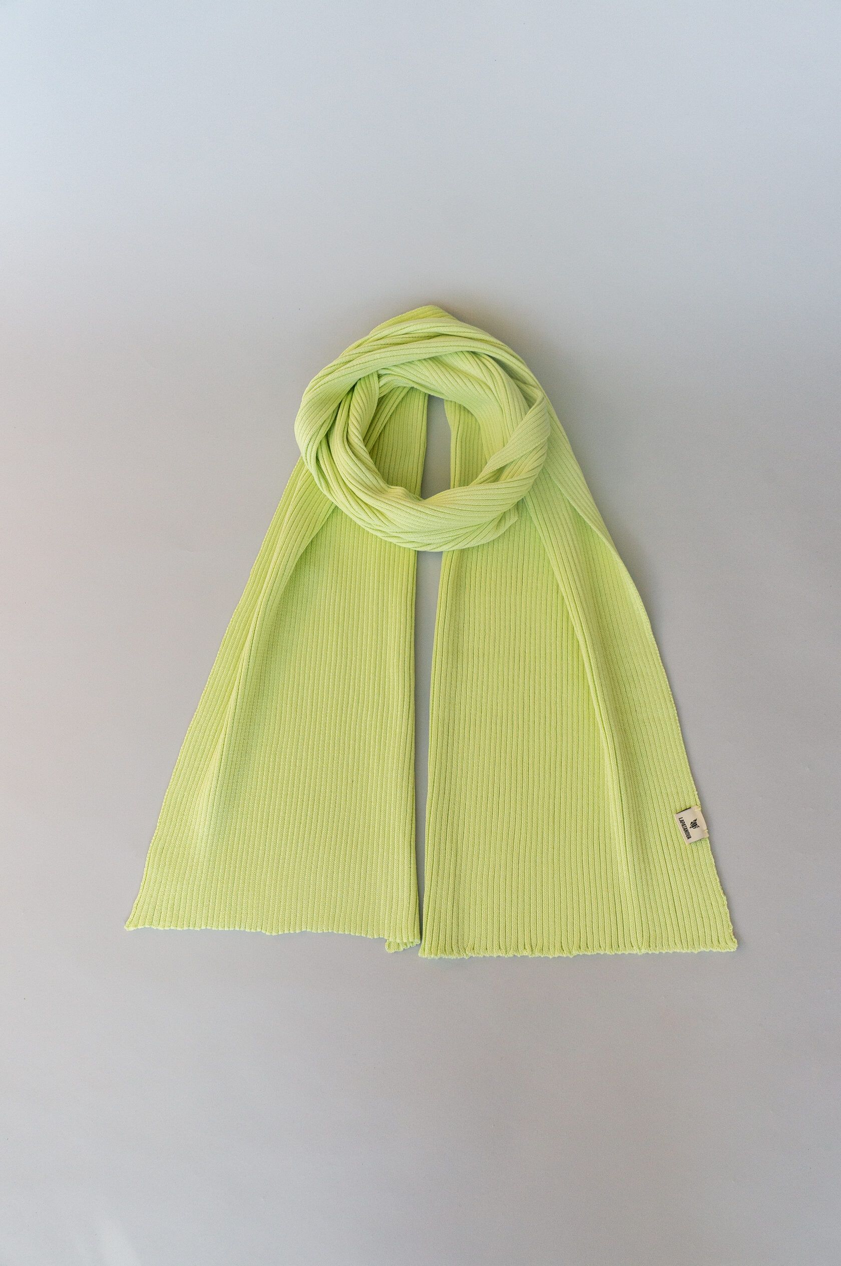 Шарф взрослый лайм S-L
