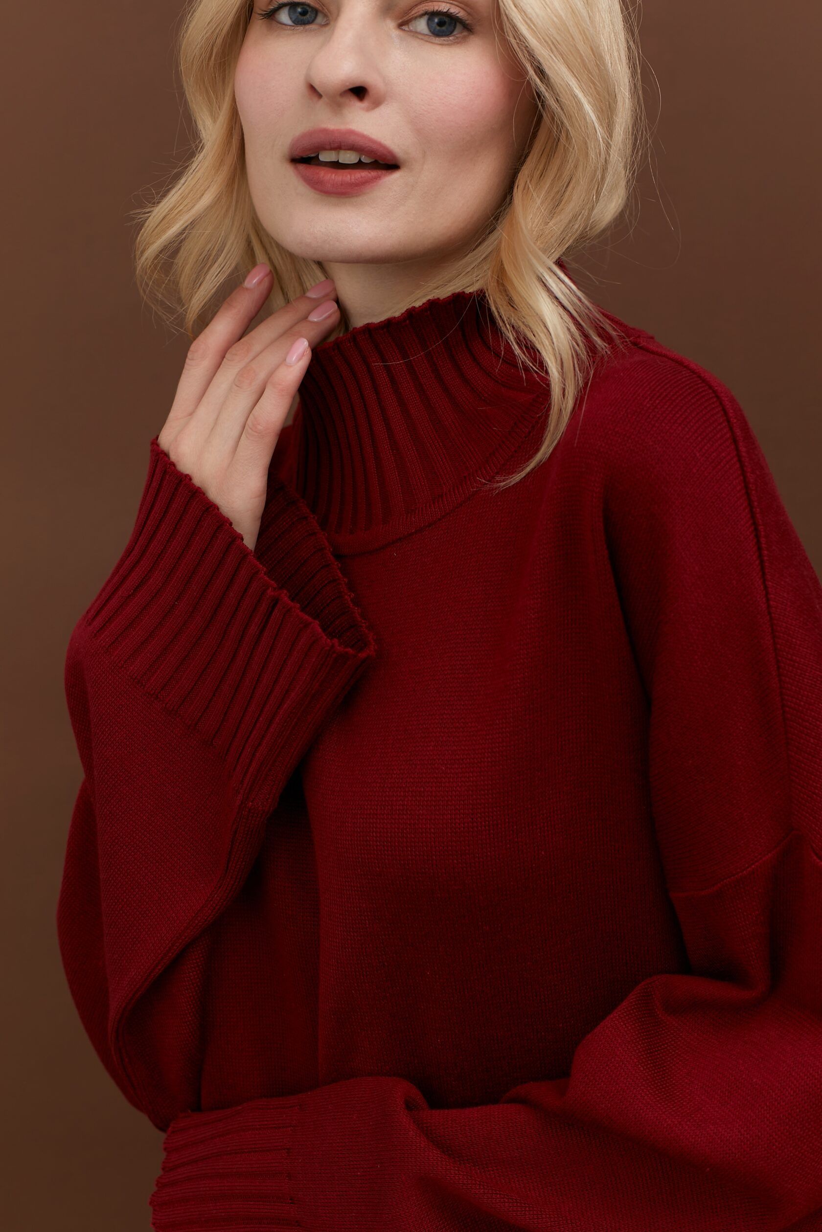 Свитер Кострома бургунди XS-S