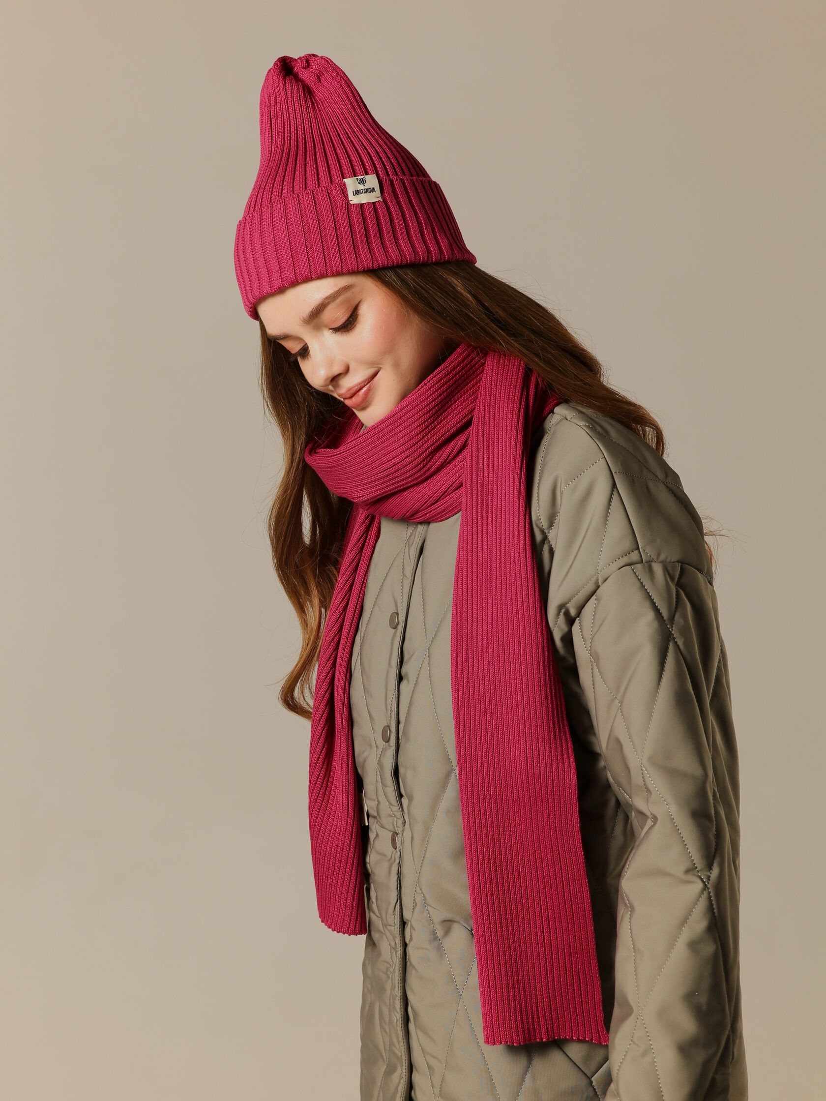 Шарф взрослый фуксия undefined