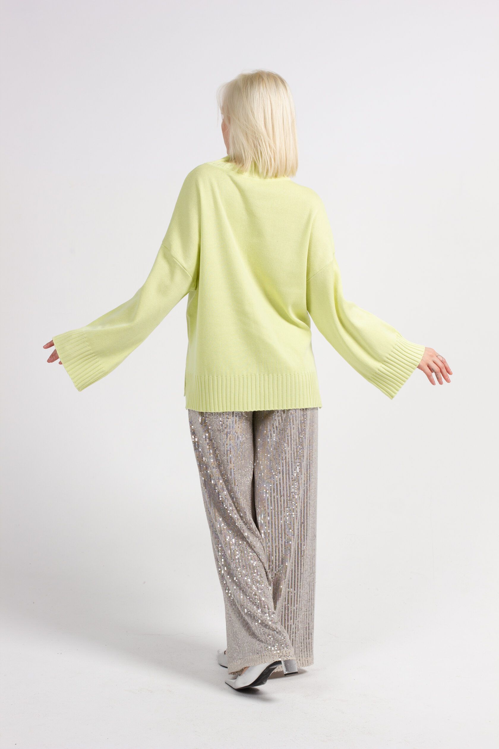 Свитер Кострома лайм M-L