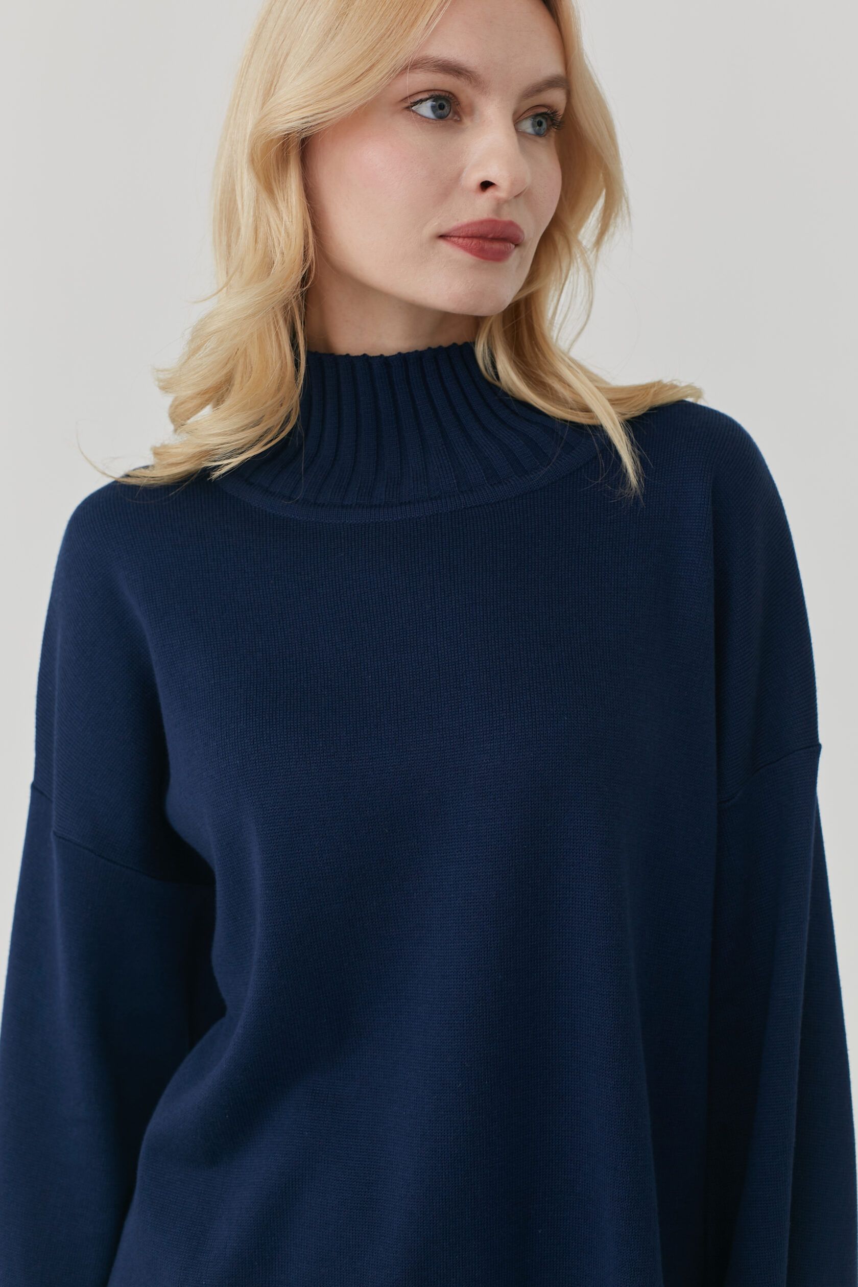 Свитер Кострома синий M-L