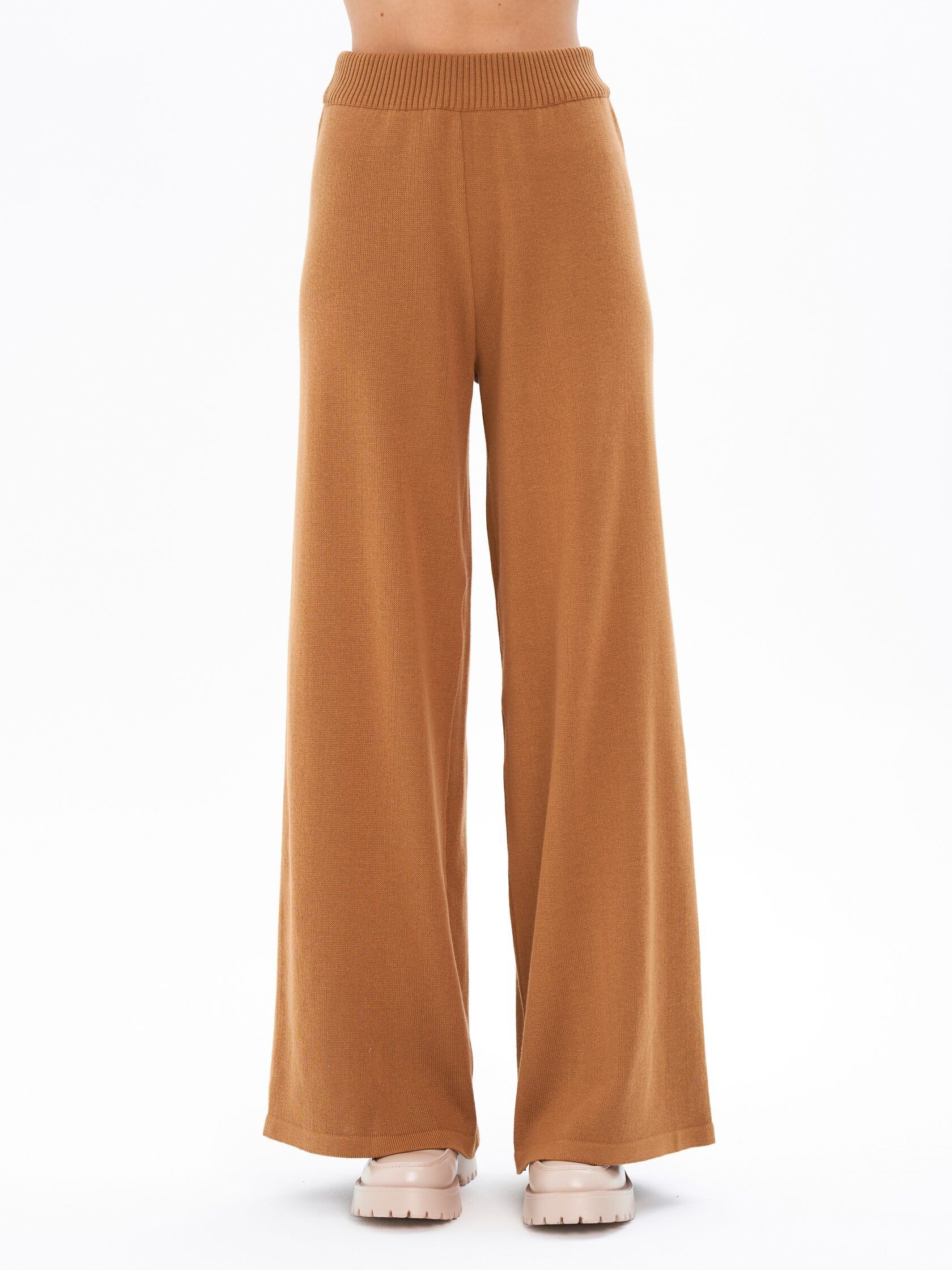 Брюки трикотаж орех XS-S