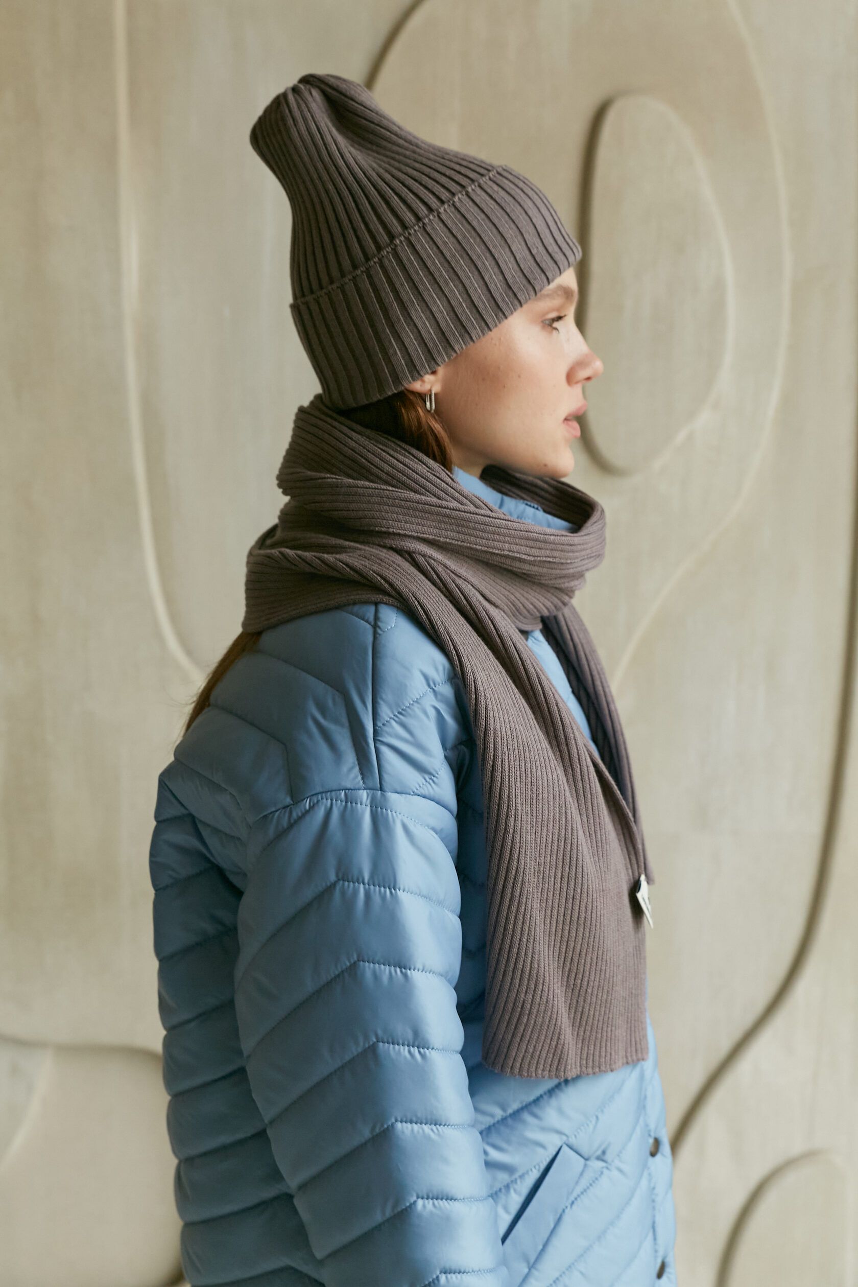 Шапка взрослая тауп S-L