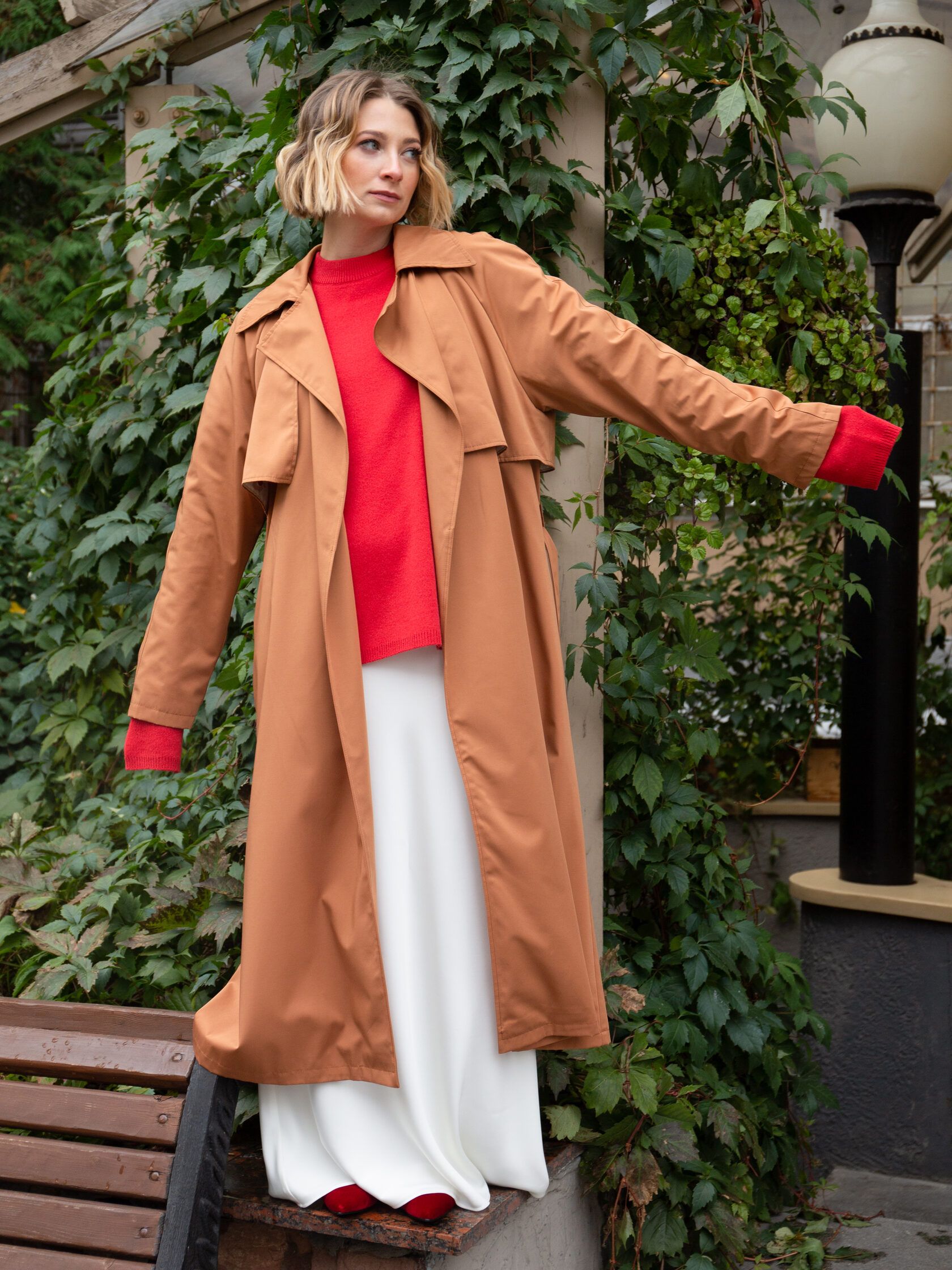 Тренч женский корица M-L