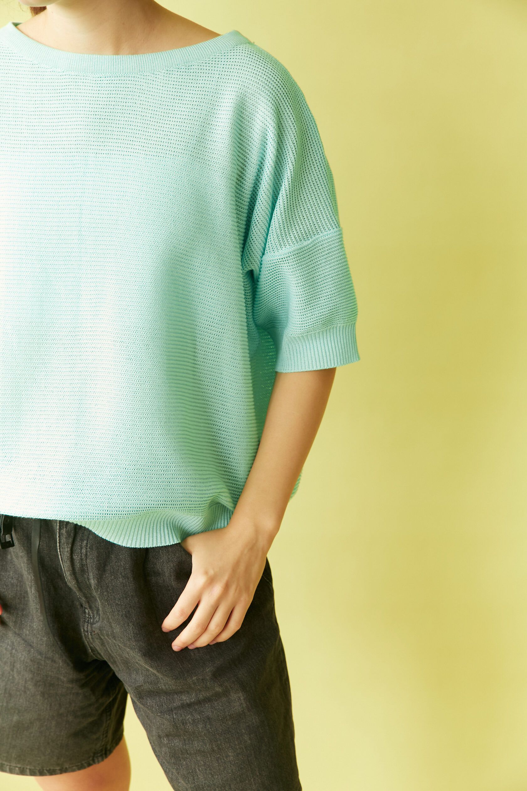 Футболка трикотажная мята S-L