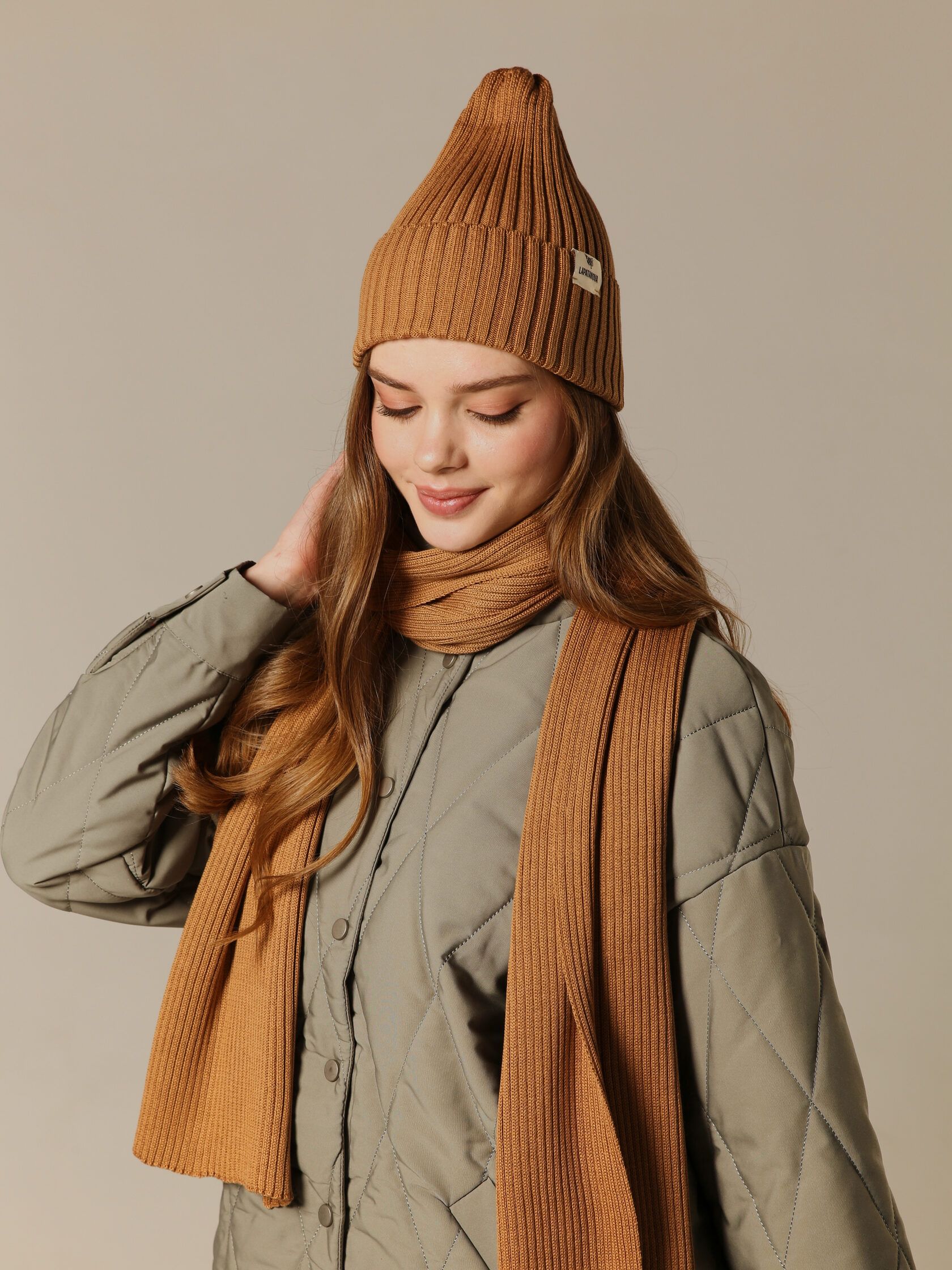 Шапка взрослая орех S-L