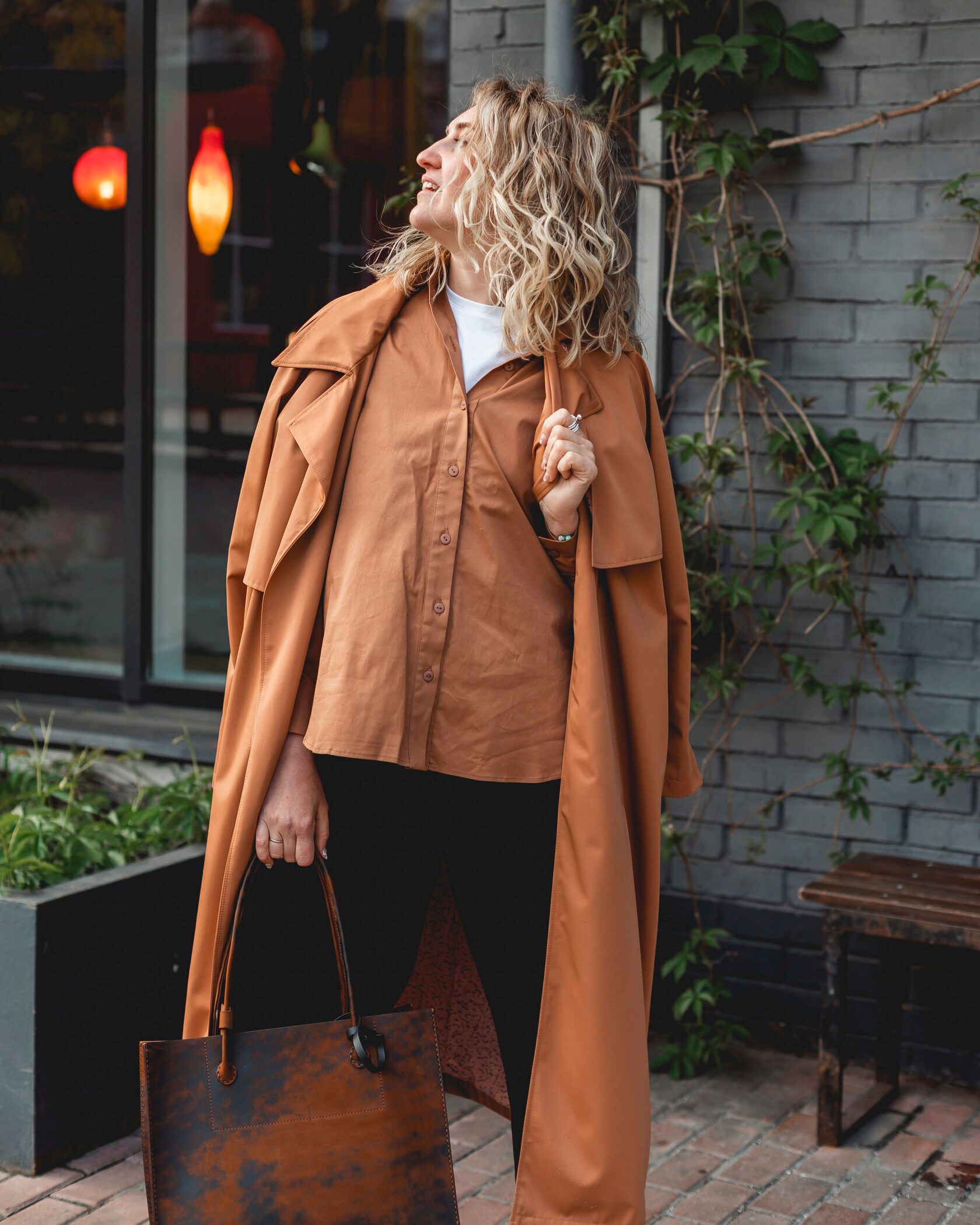 Тренч женский корица M-L