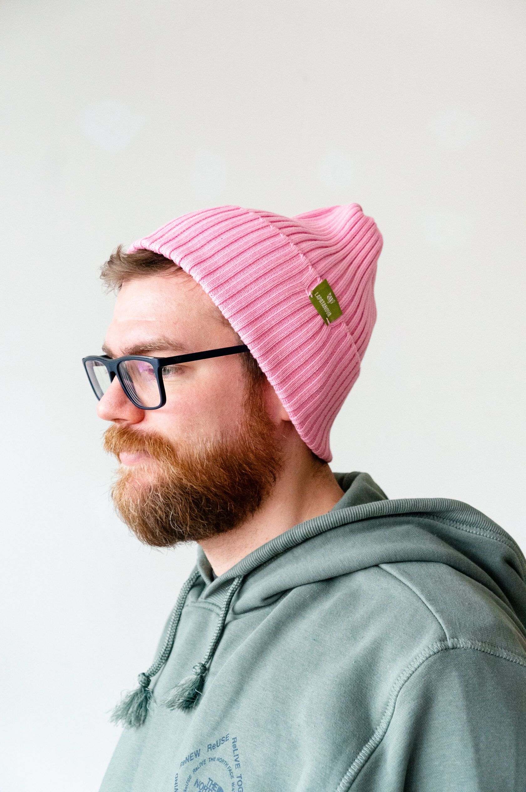 Шапка взрослая розовый S-L