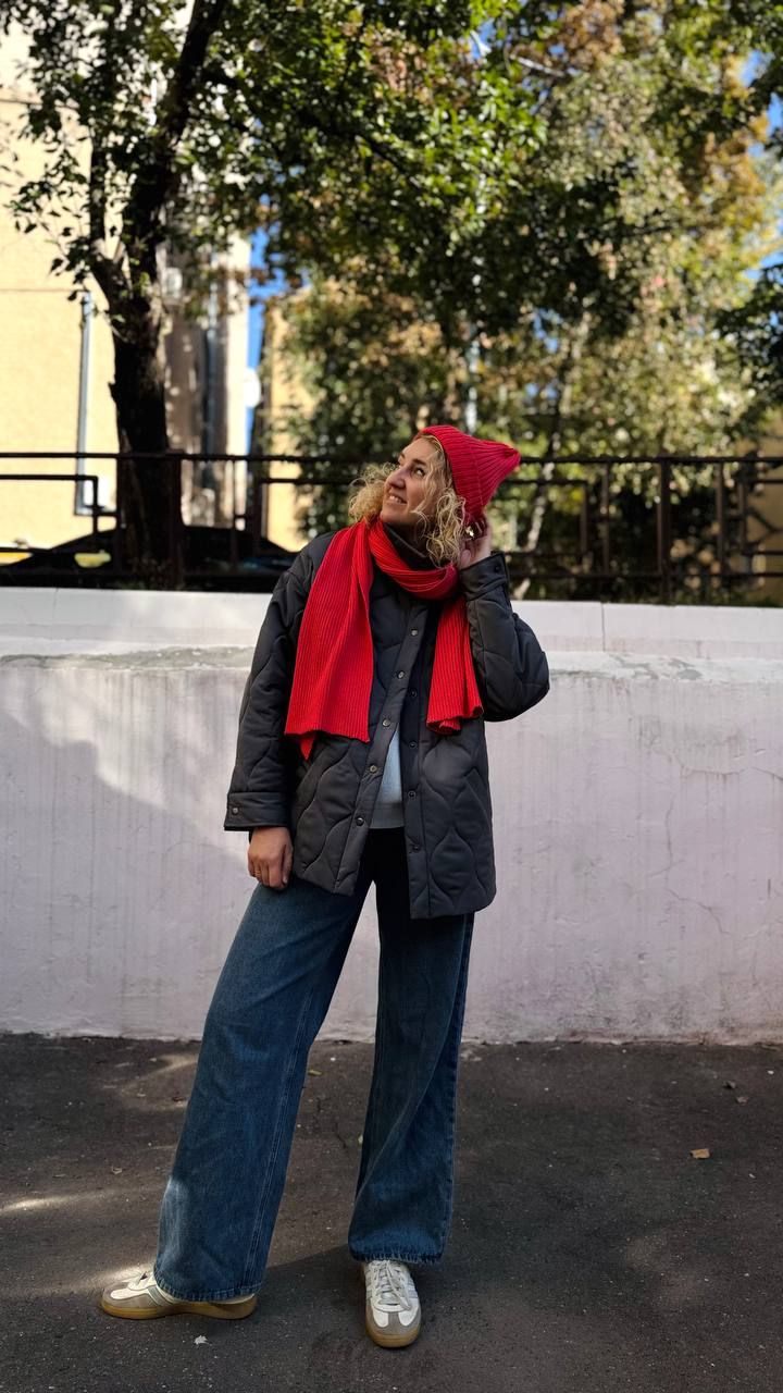 Куртка стеганая женская графит S