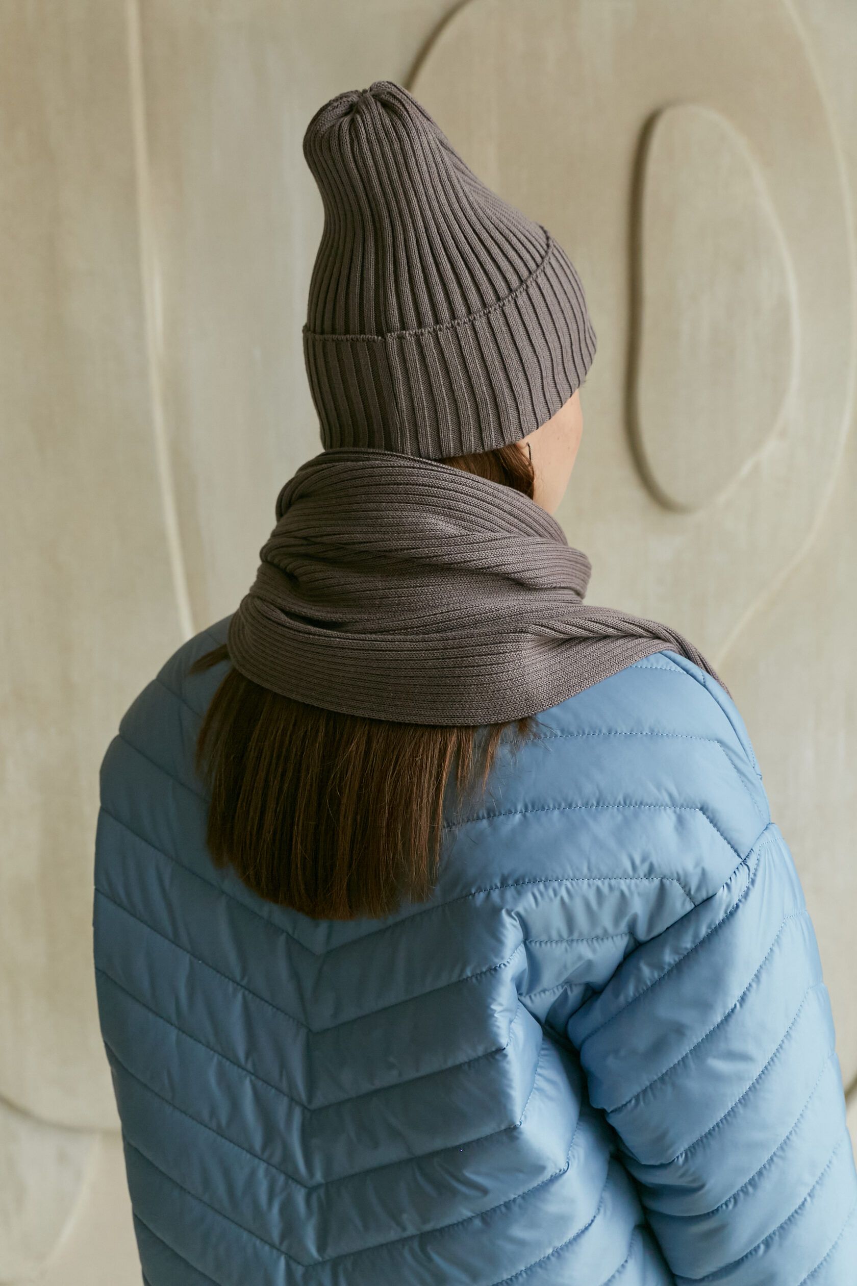 Шапка взрослая тауп S-L