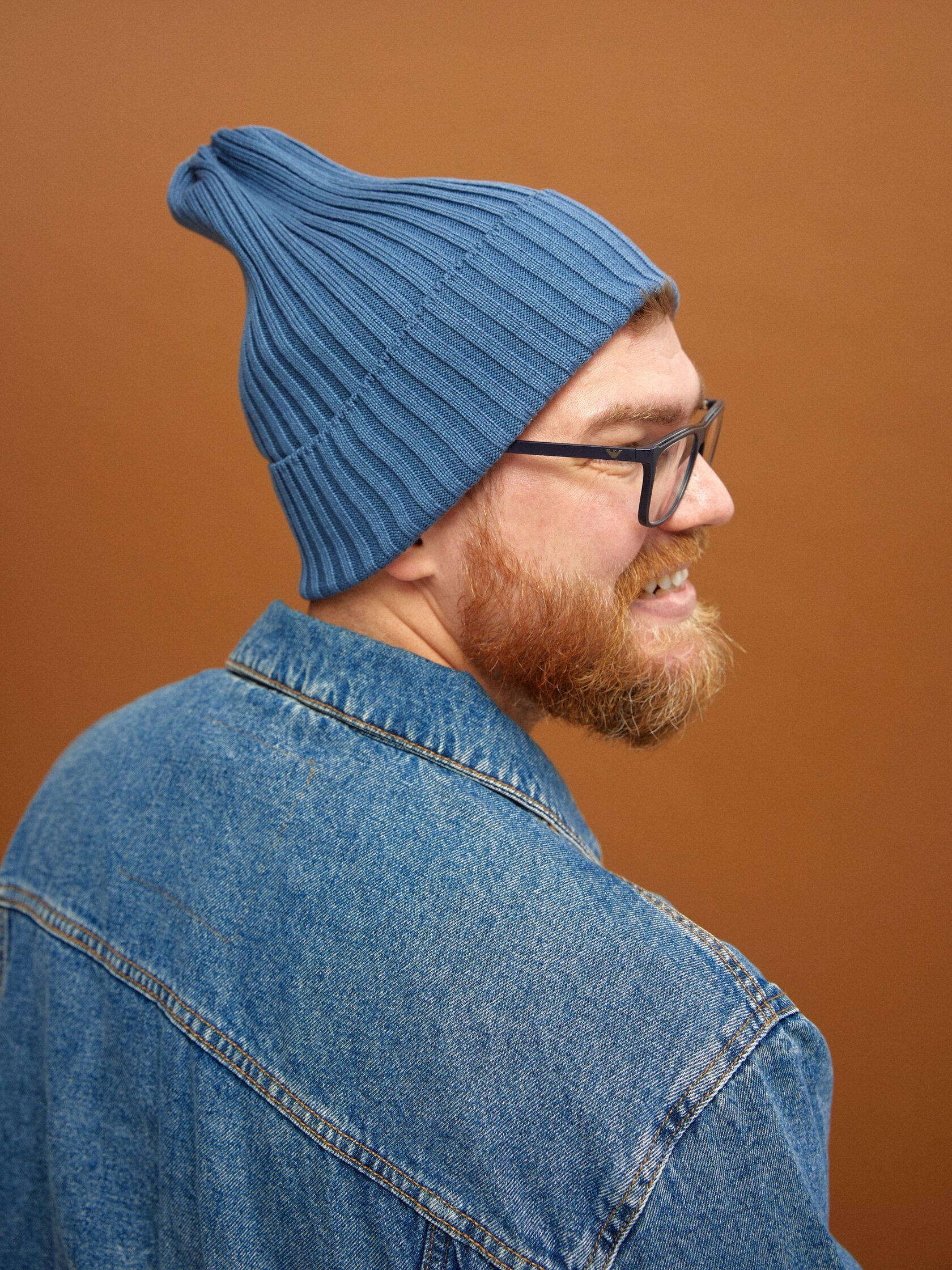 Шапка взрослая джинс S-L