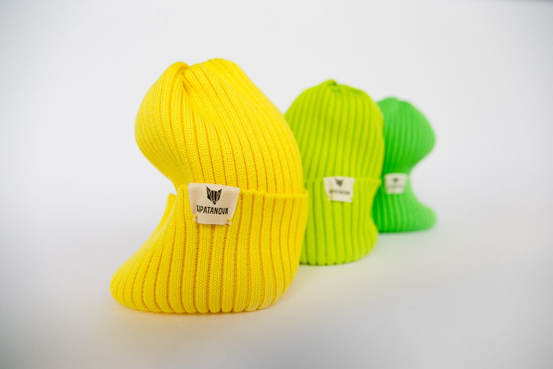 Шапка взрослая желтый S-L