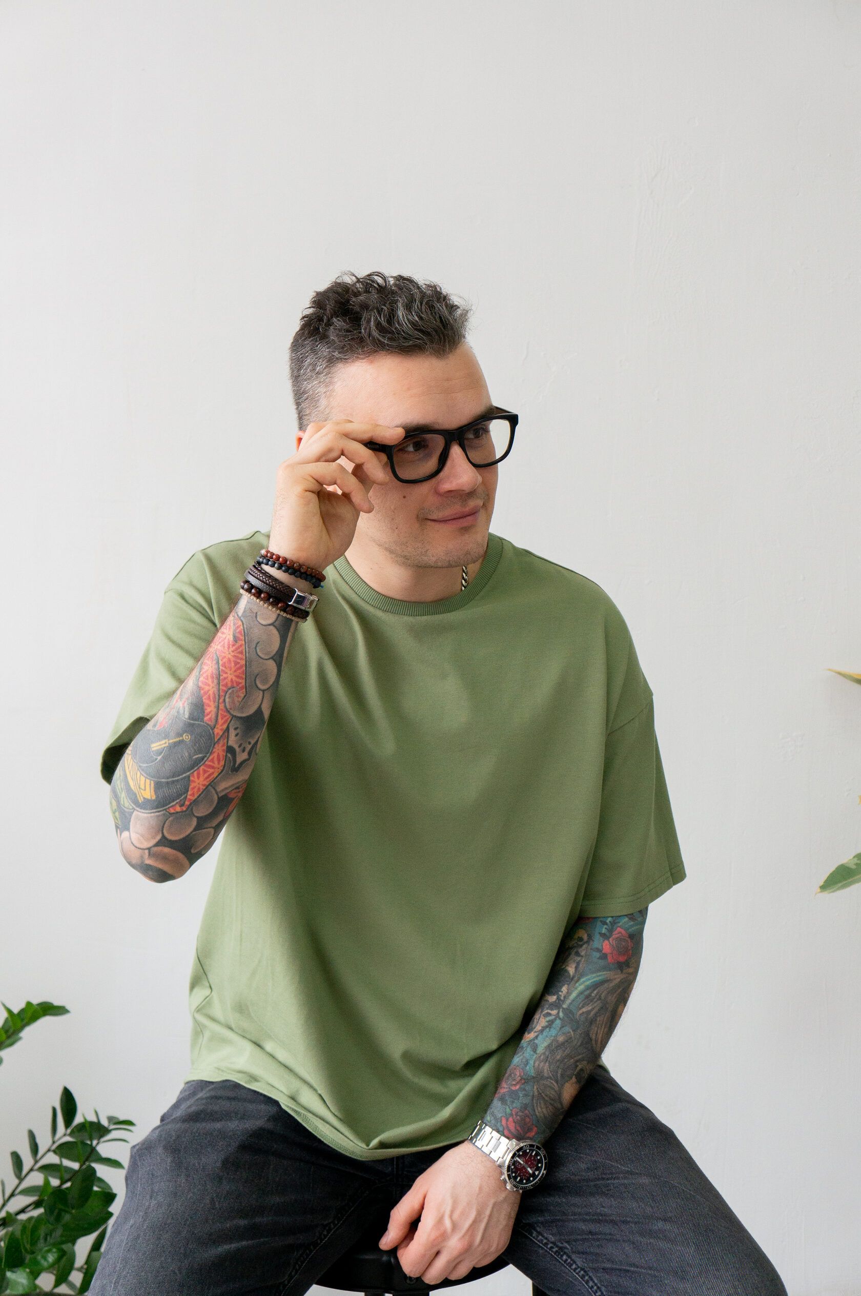 Футболка мужская олива L-XL