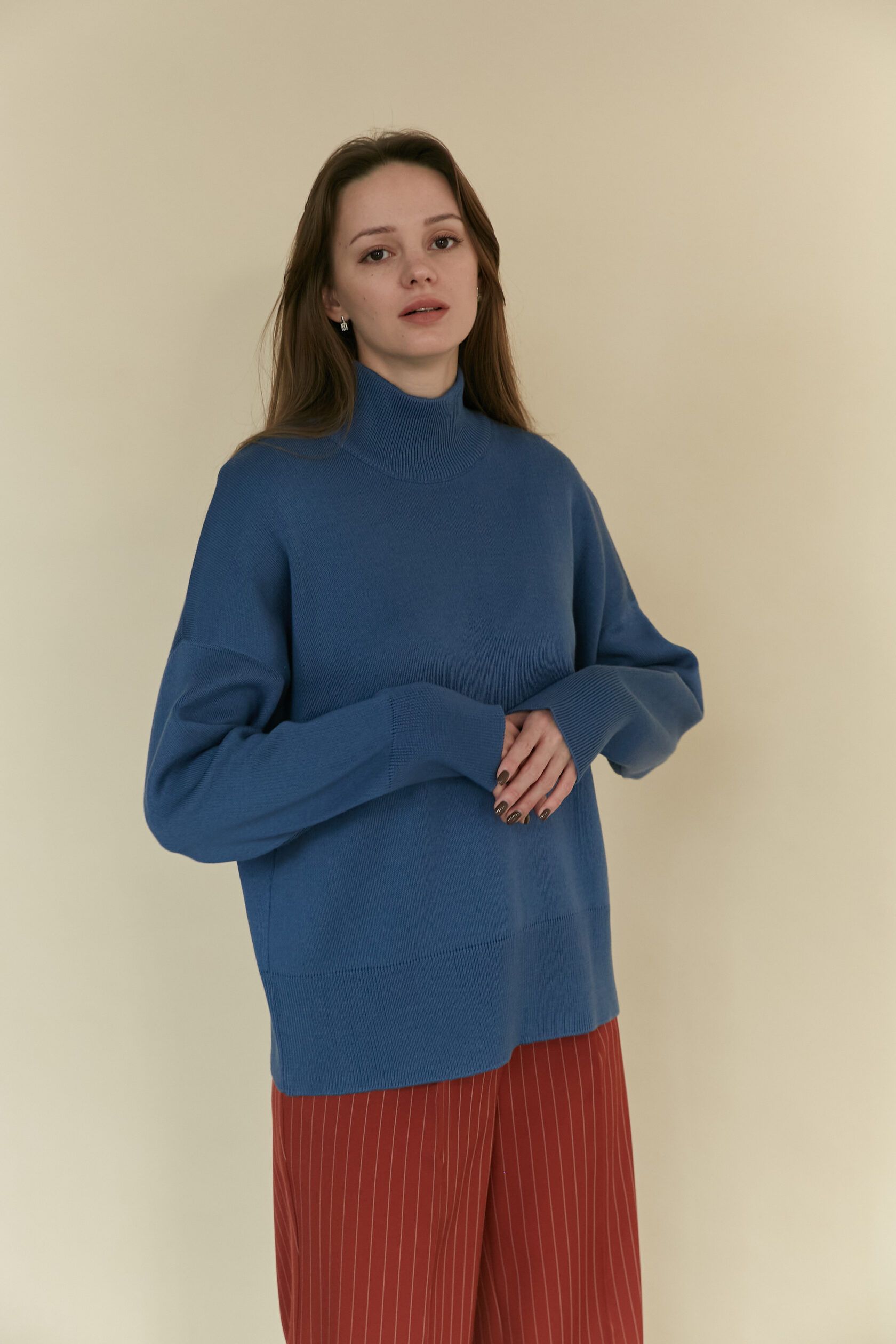 Джемпер Джеки интерлок джинс S-L