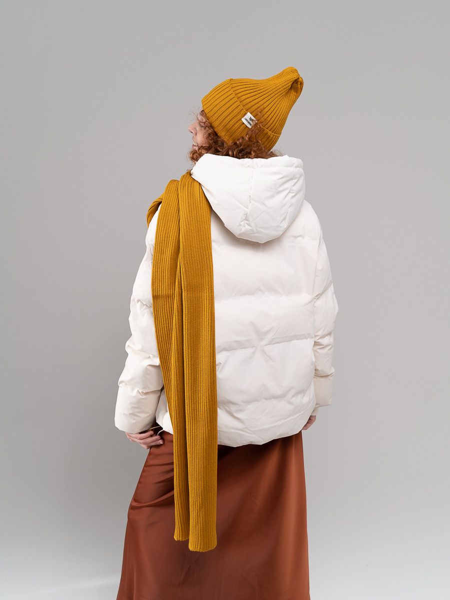 Шапка взрослая горчица S-L