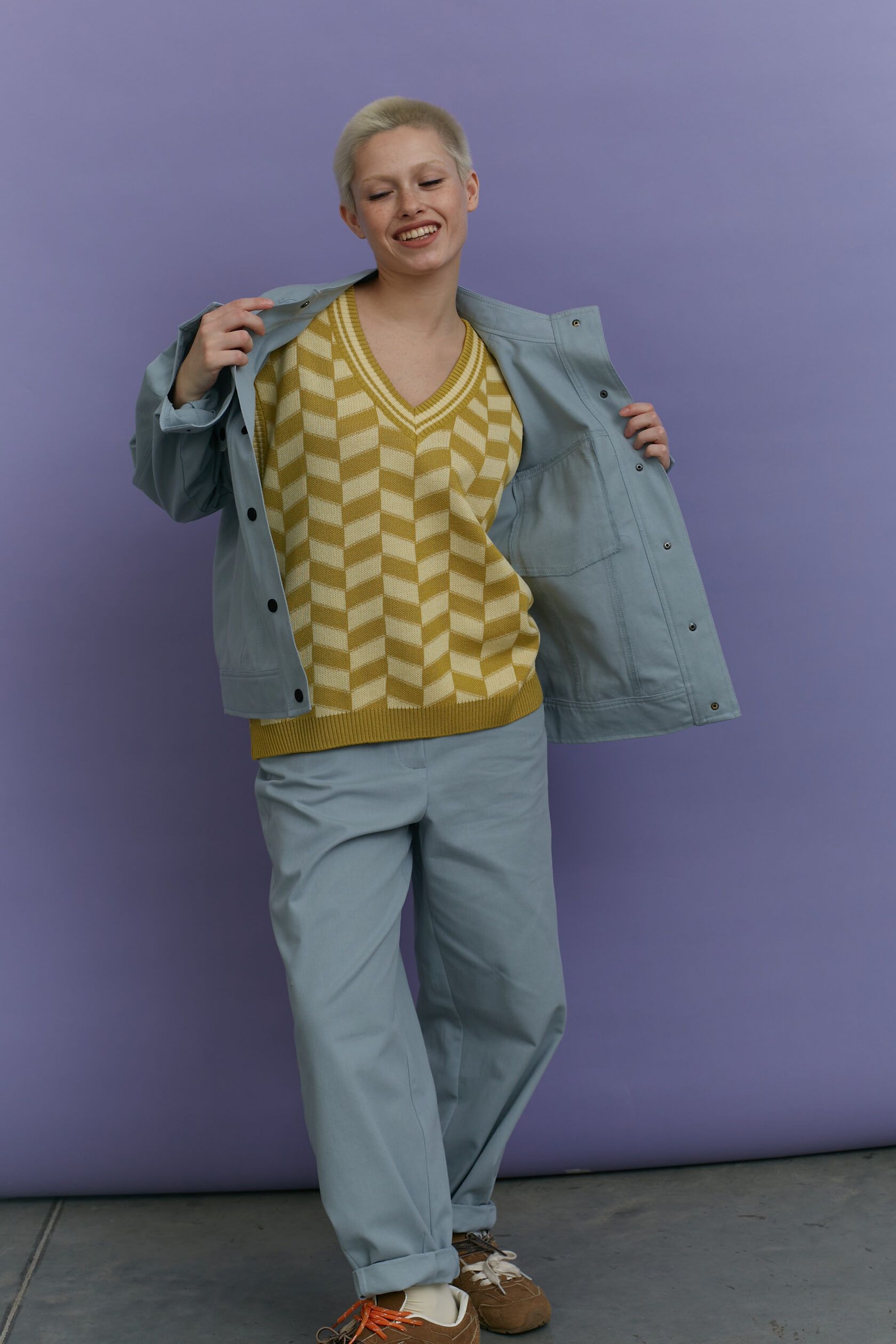 Жилет геометрия липа one size