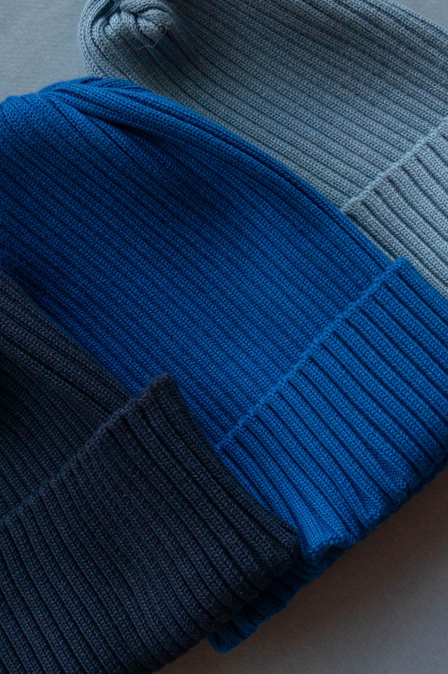 Шапка детская джинс L(4-6 лет)