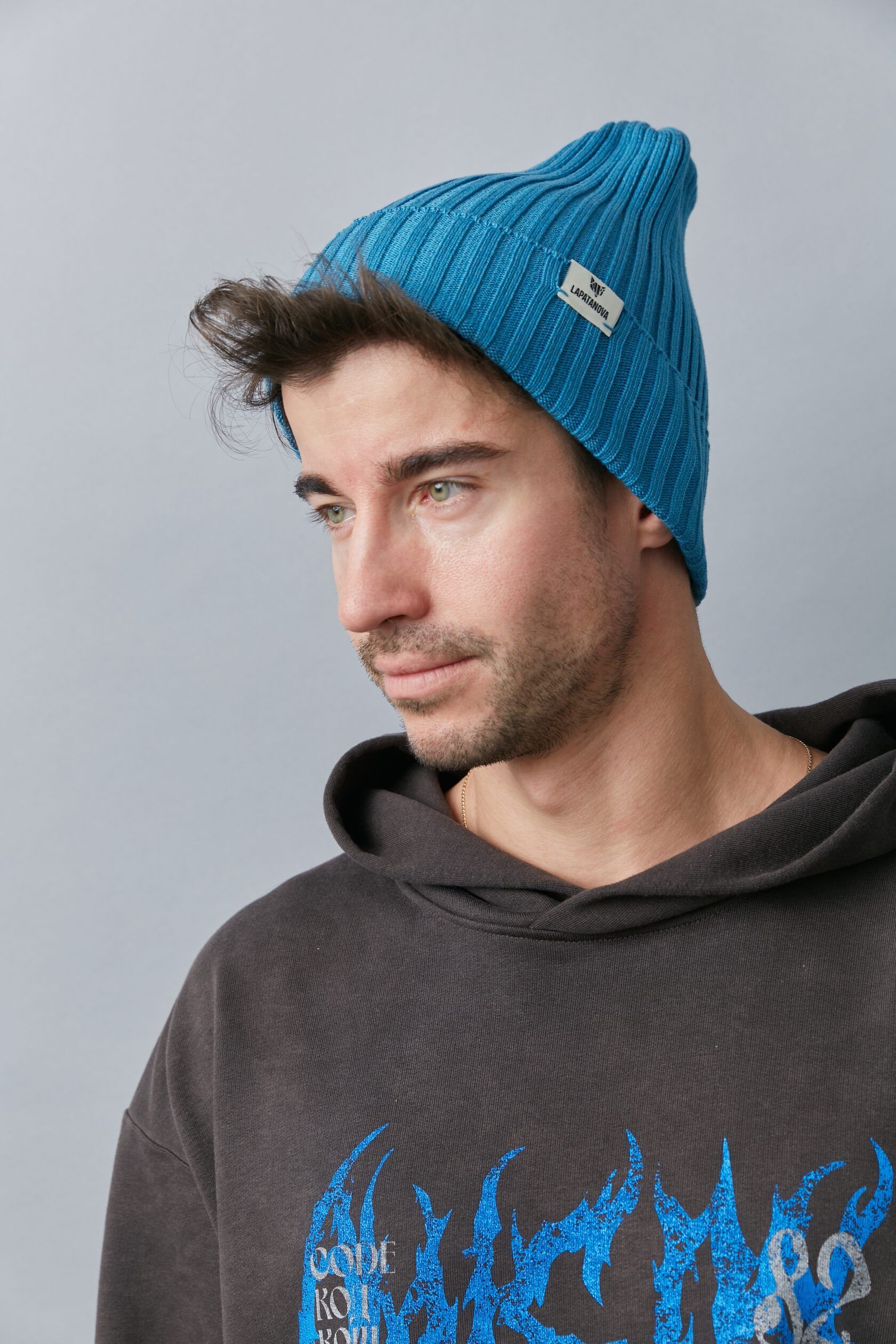 Шапка Взрослая морская волна S-L