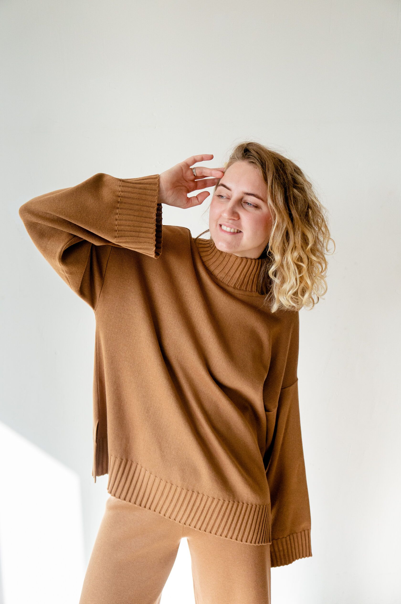 Свитер Кострома орех M-L