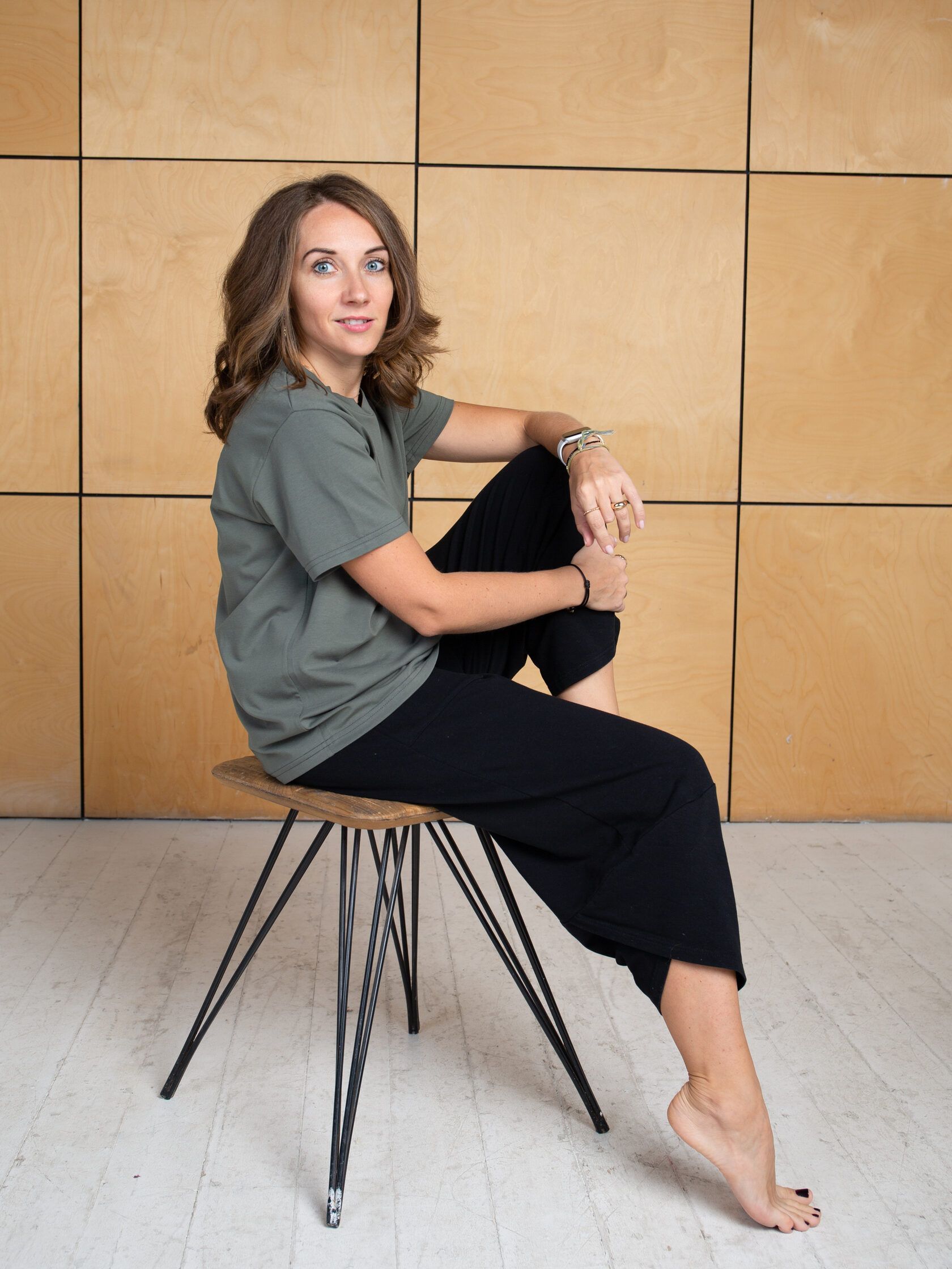 Футболка базовая хаки S-M