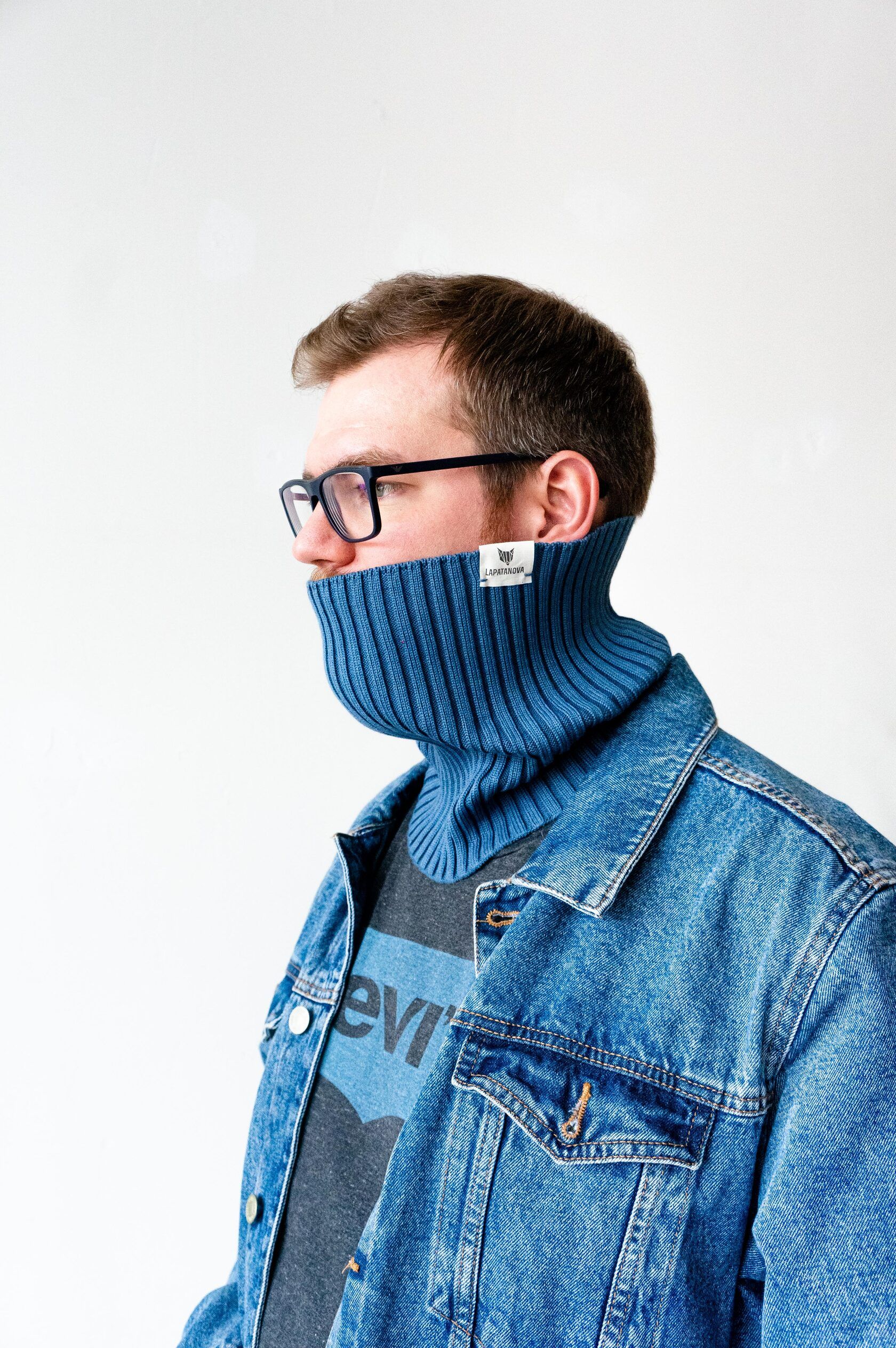 Снуд синий джинс S-L