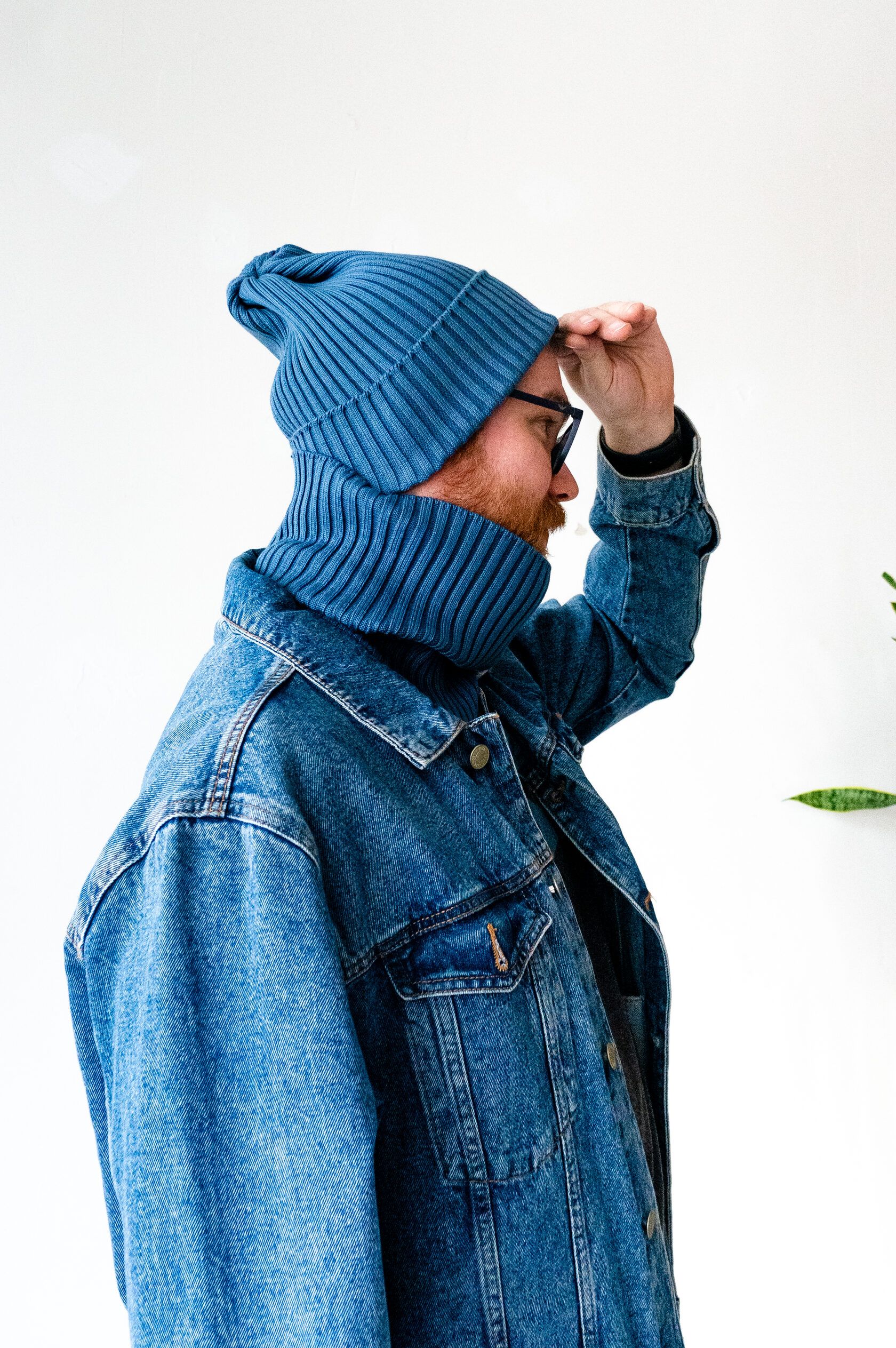 Снуд синий джинс S-L