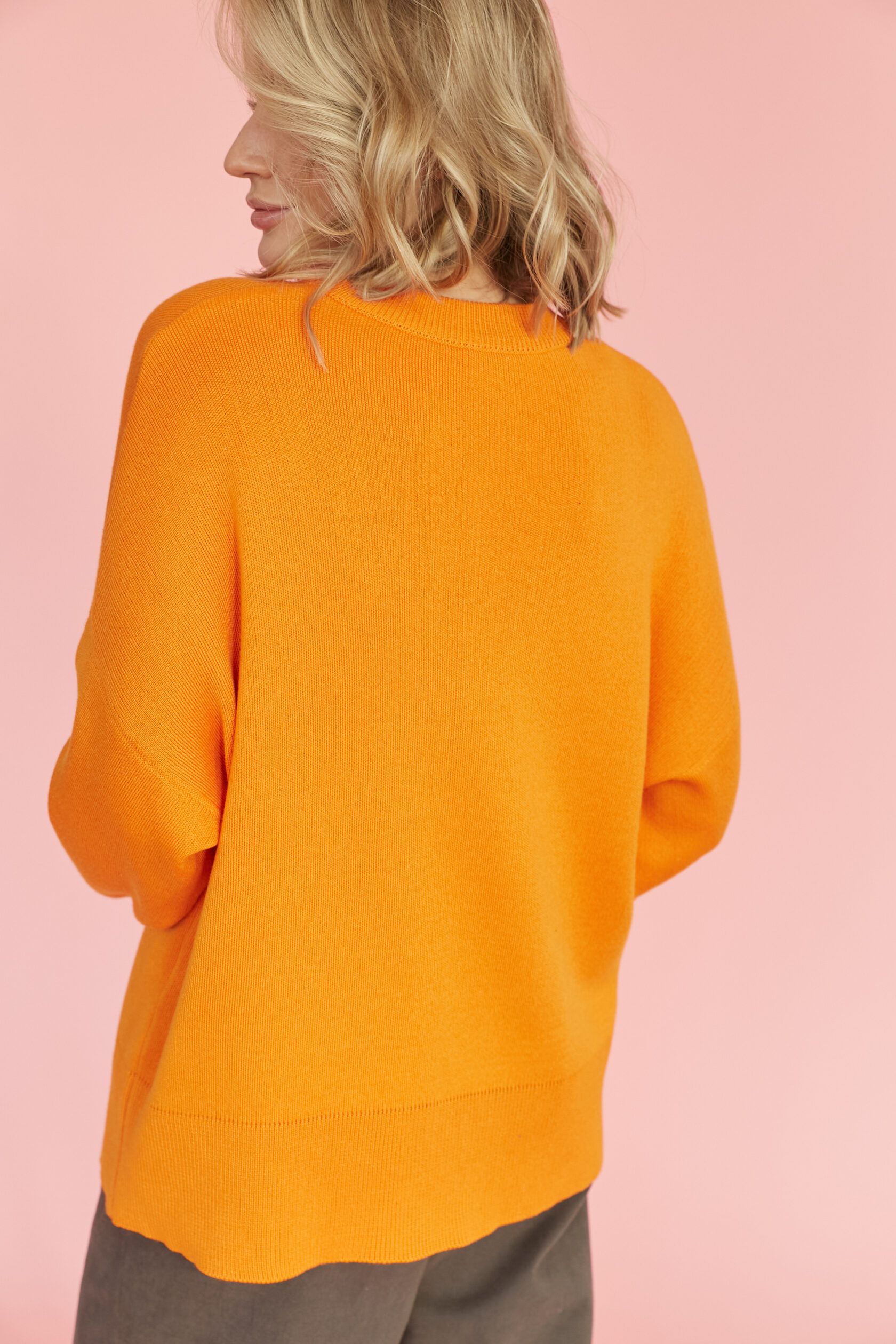 Джемпер Джеки интерлок оранжевый S-L