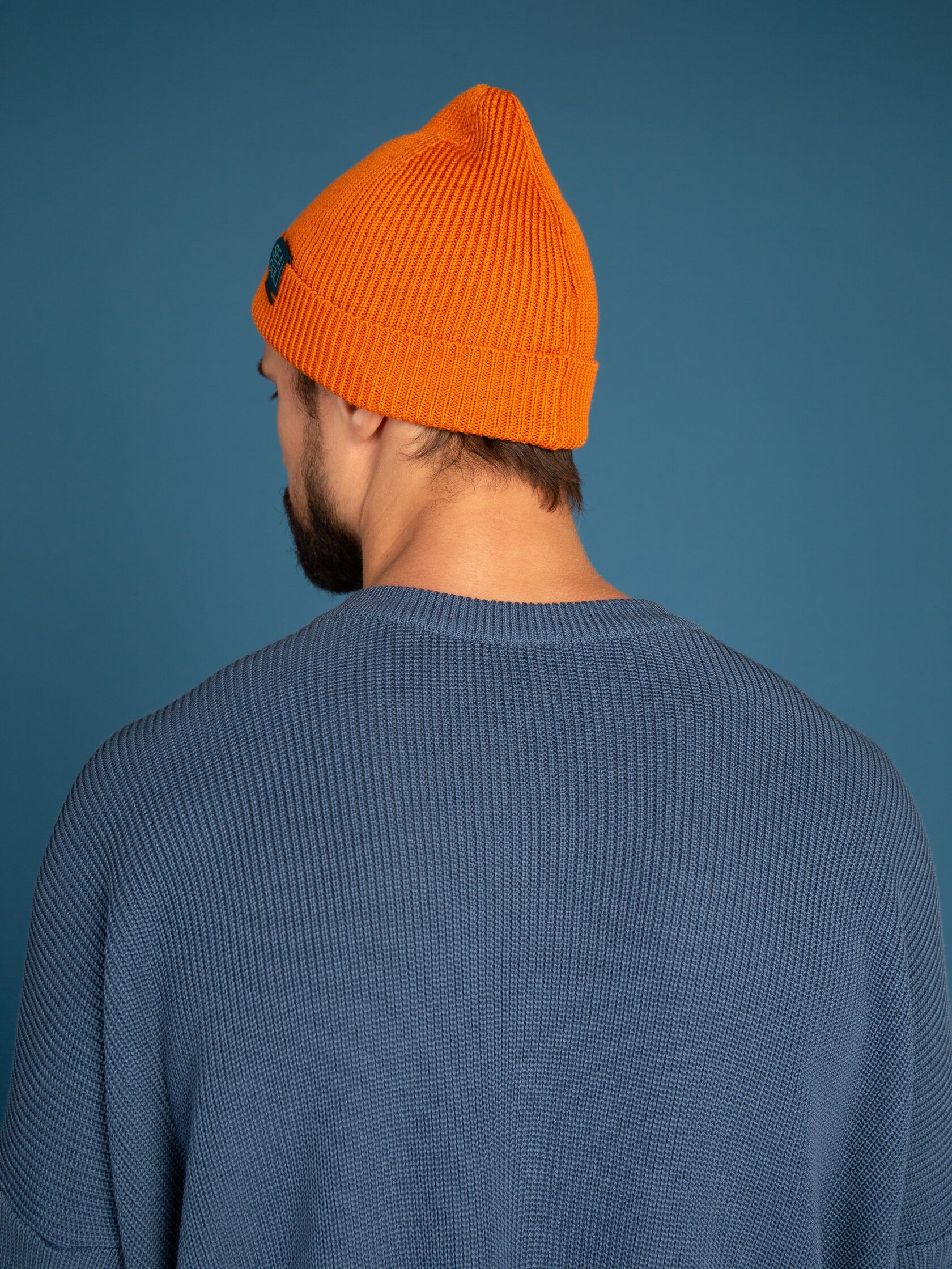 Шапка мужская бини оранж 54-60