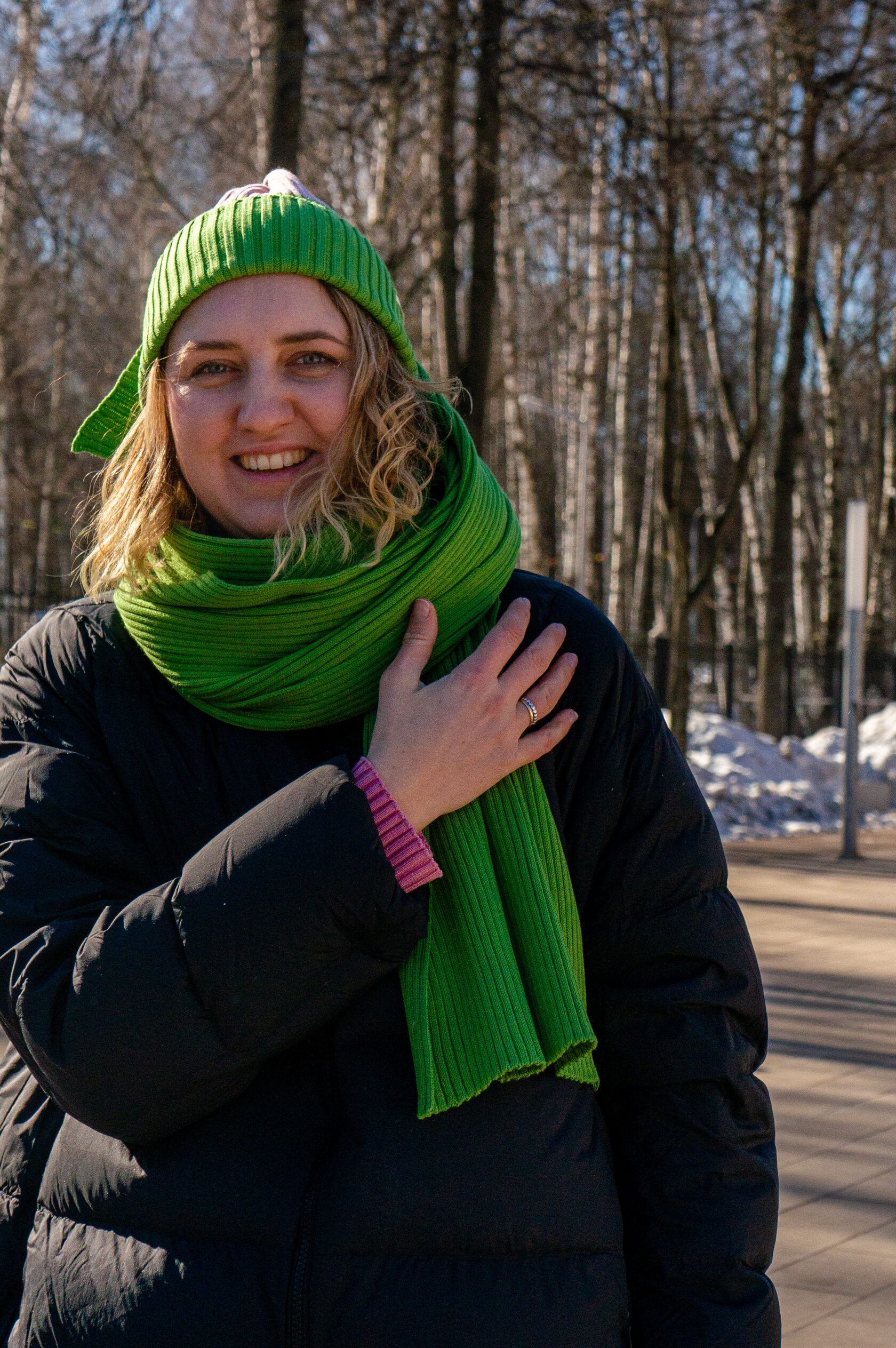 Шарф взрослый травяной undefined