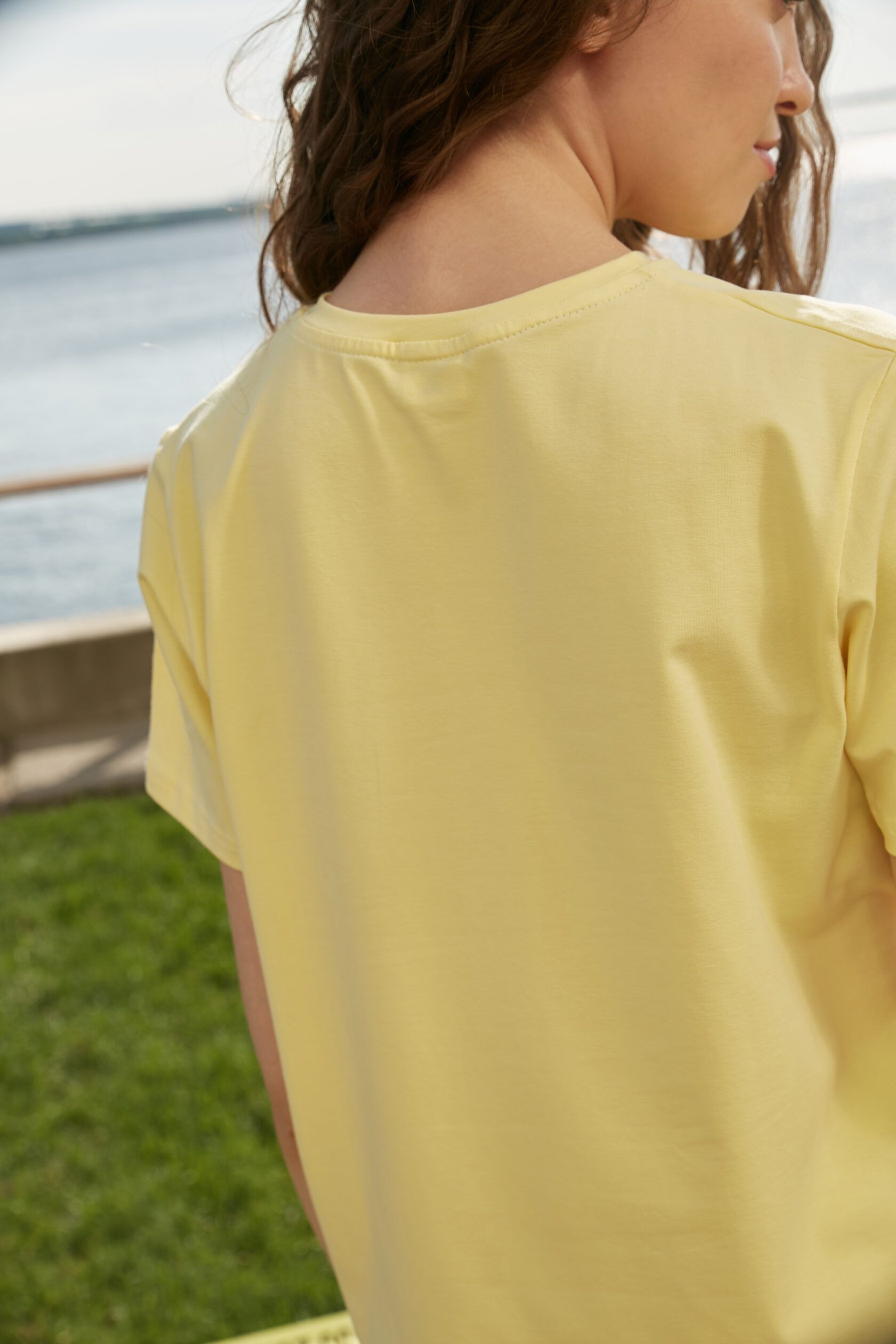 Футболка базовая желтый S