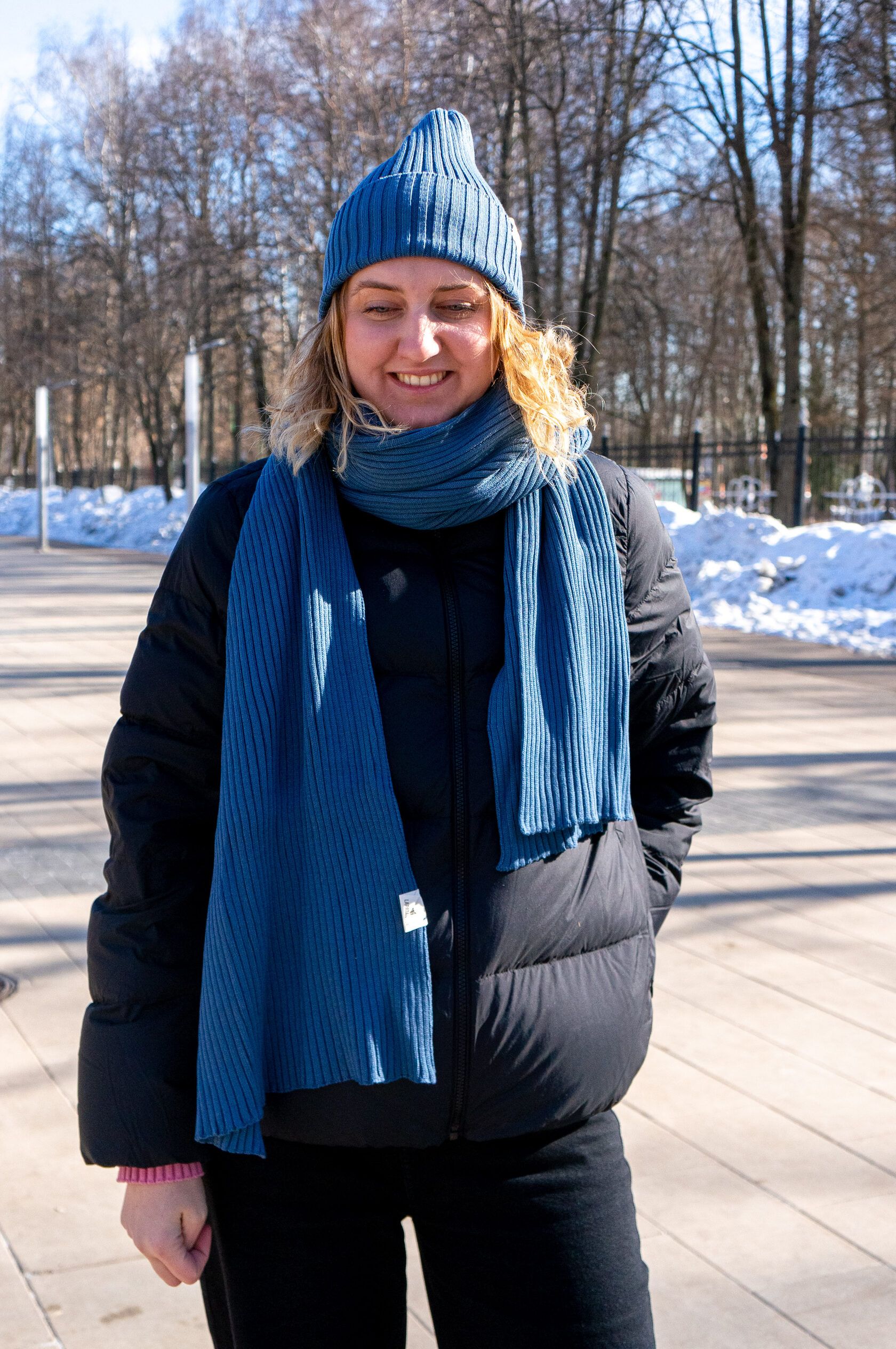 Шарф взрослый джинс undefined