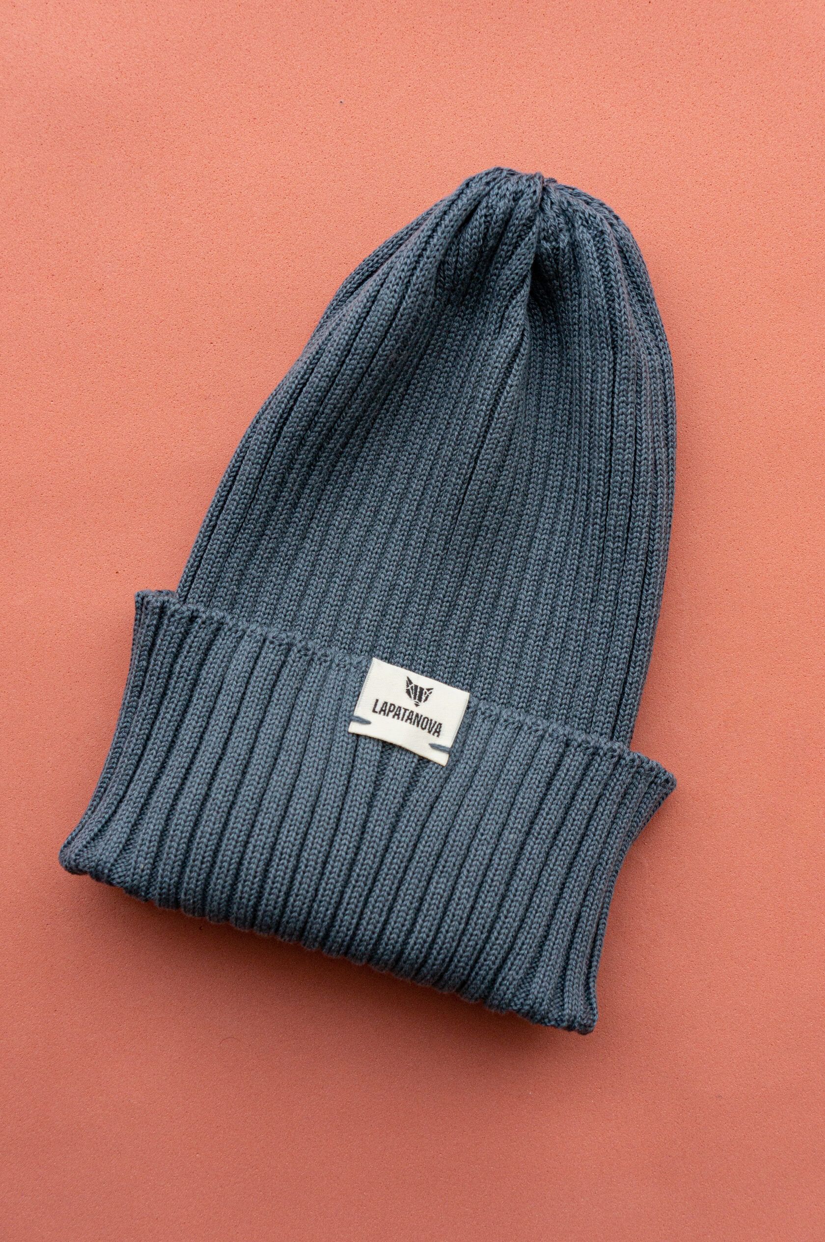 Шапка взрослая графит S-L