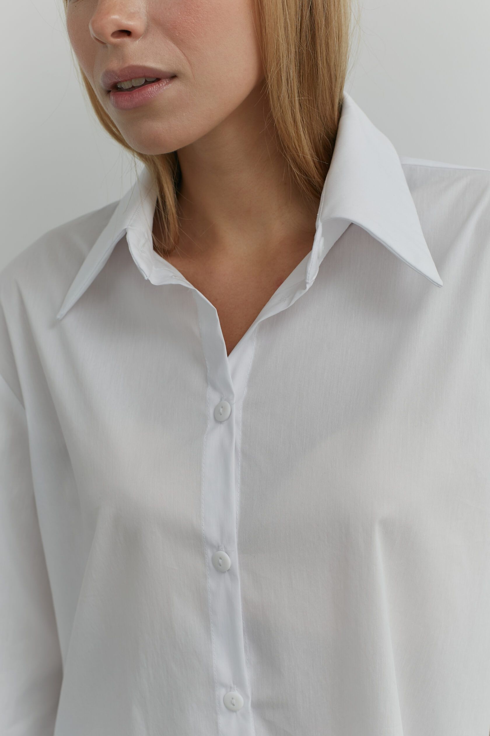 Рубашка хлопок белый S-L