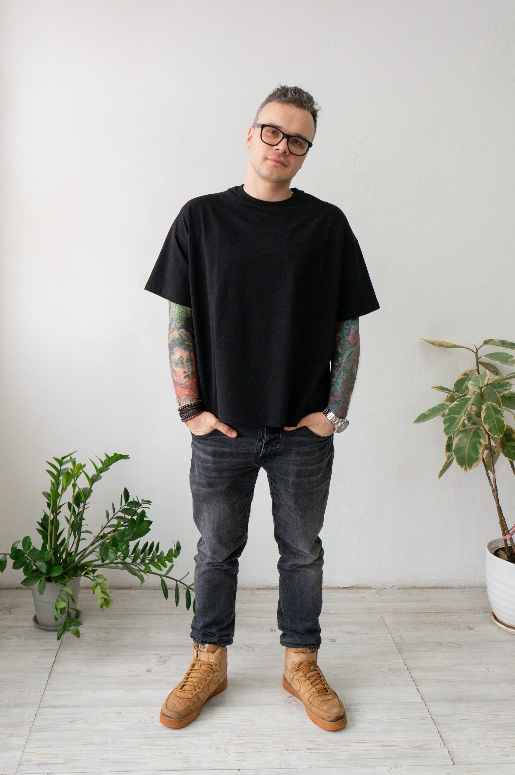 Футболка мужская черный L-XL