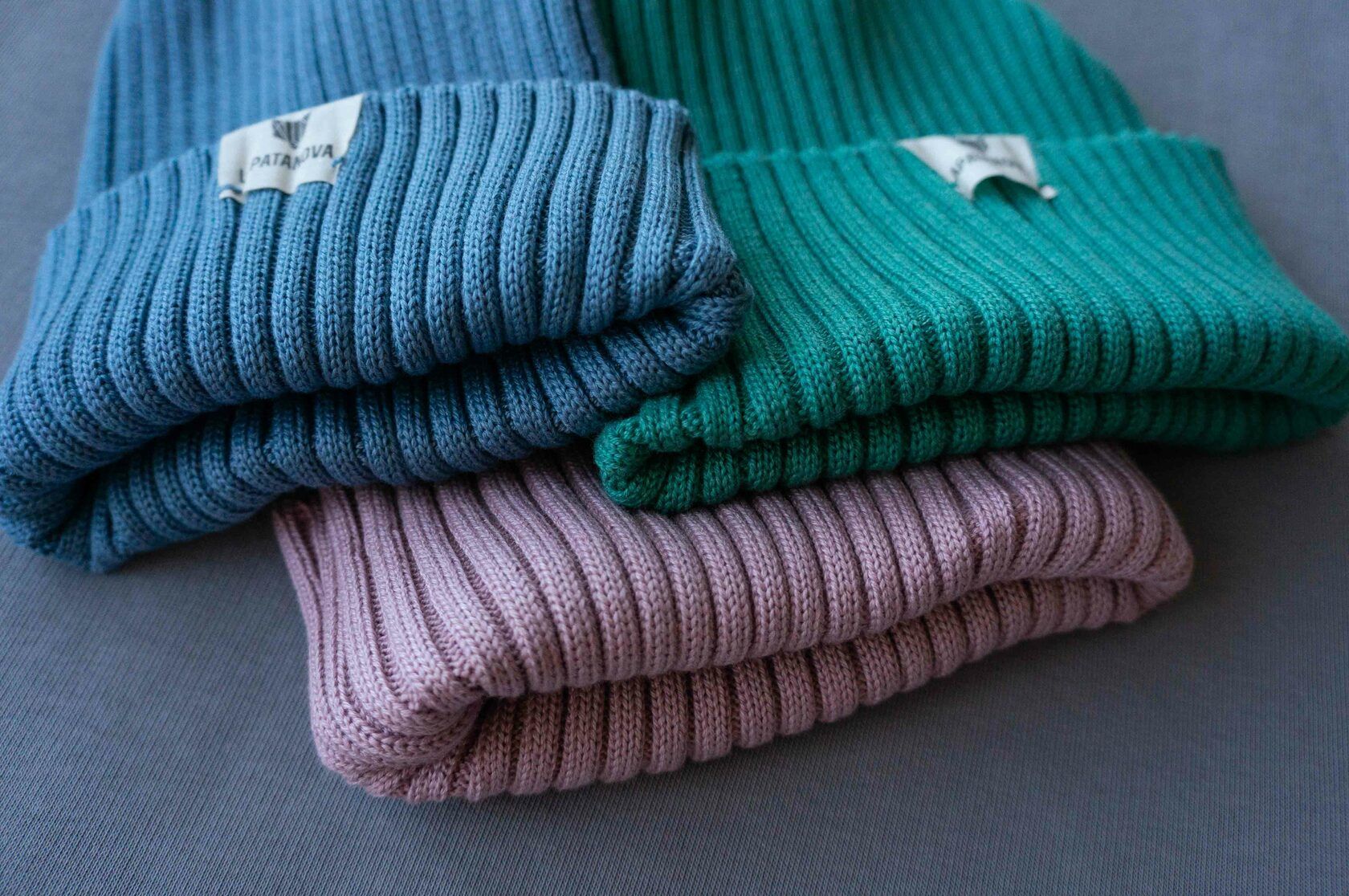 шапка детская серо-голубой S(0-1,5 года)