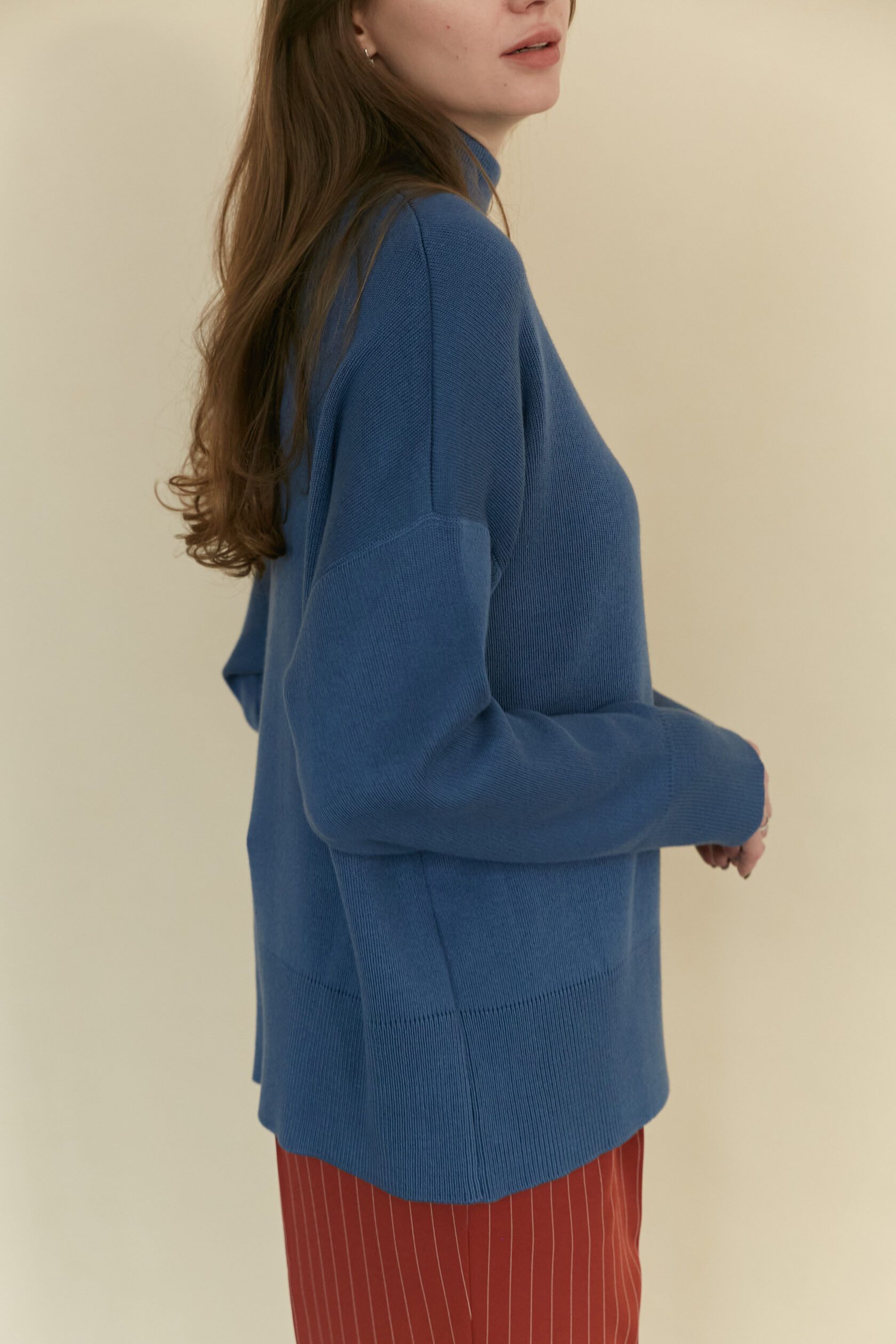 Джемпер Джеки интерлок джинс S-L