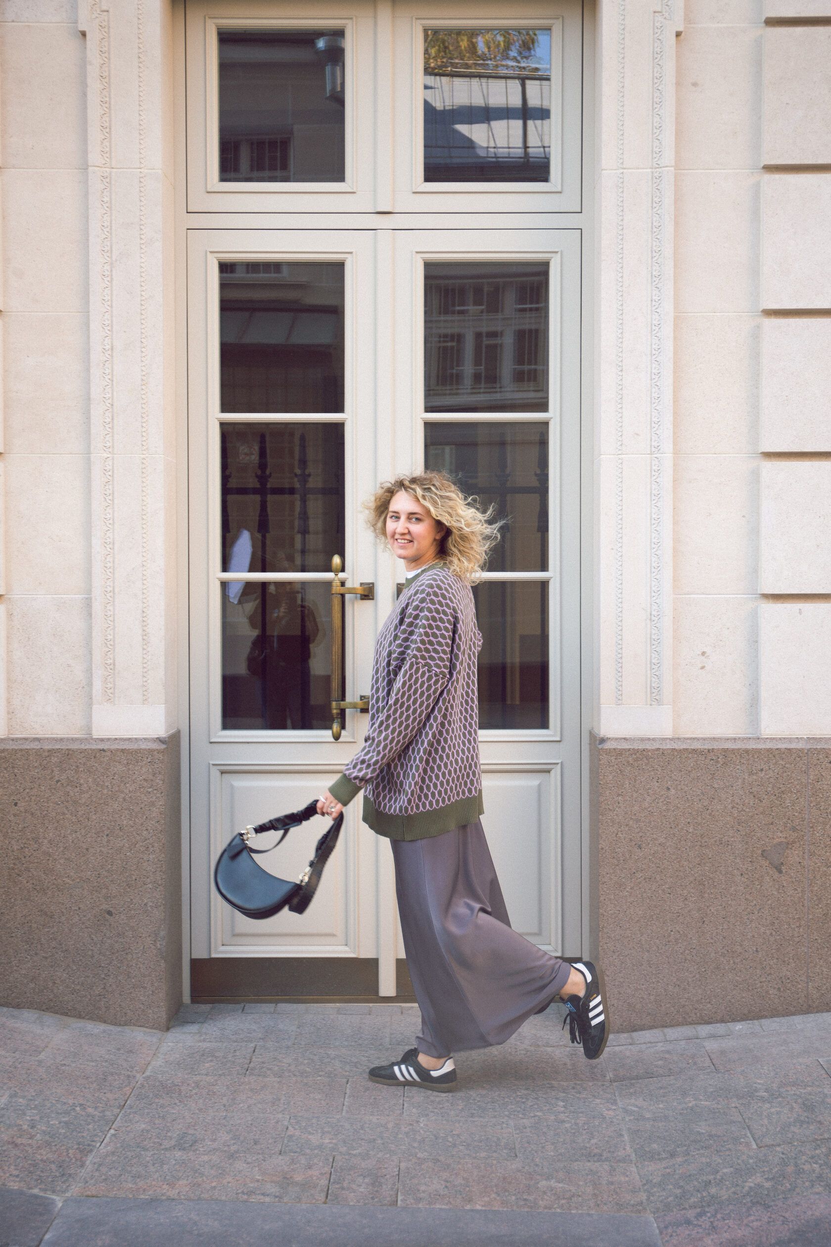 Юбка макси атлас графит M