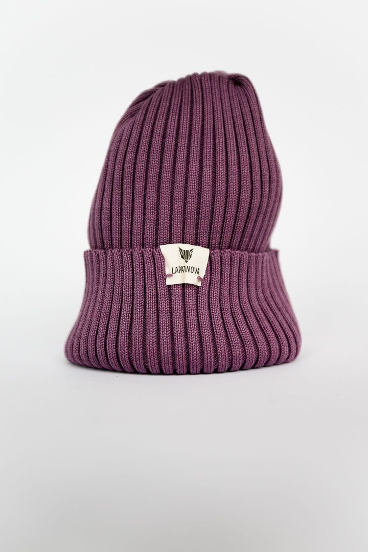 Шапка детская сирень L(4-6 лет)