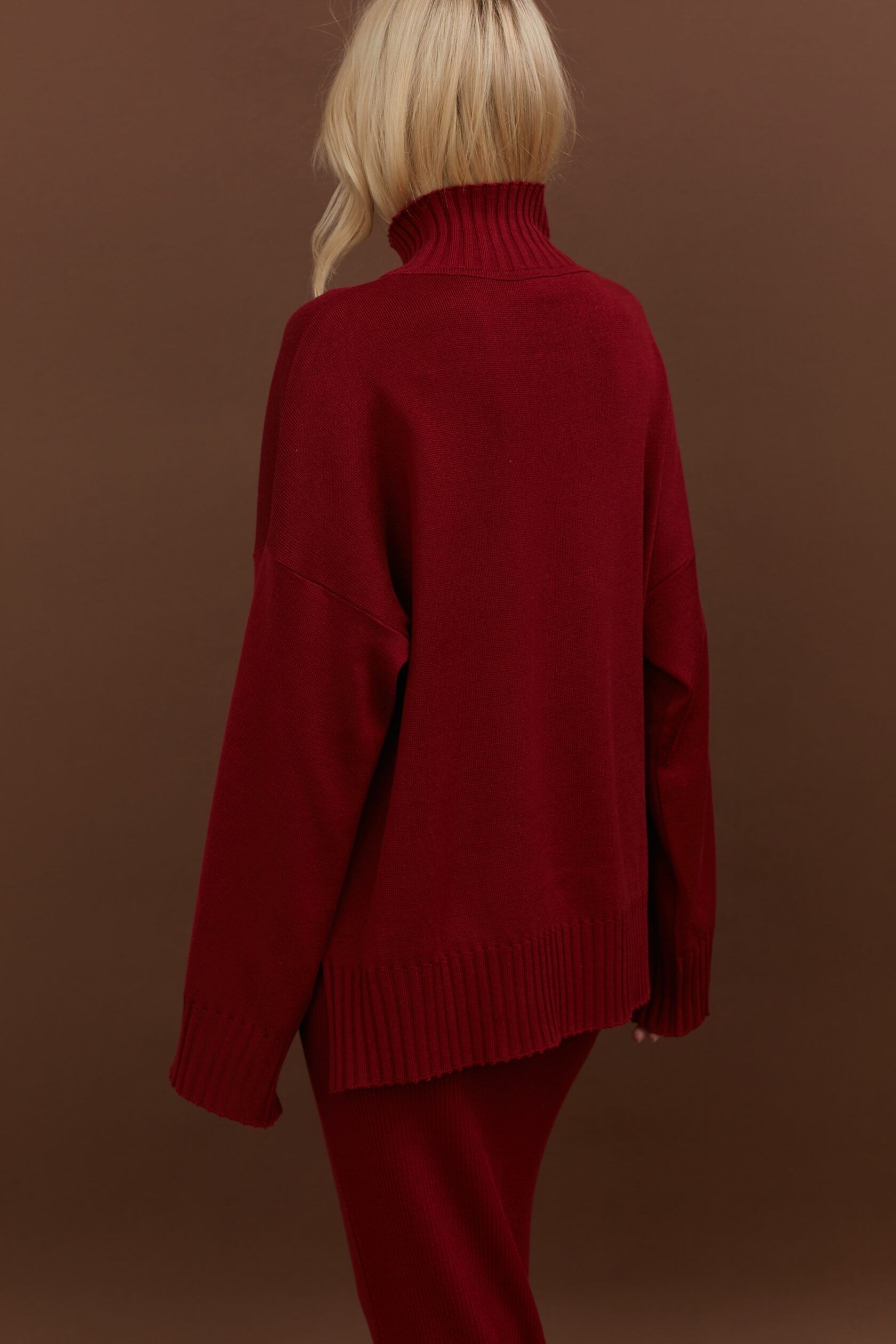 Свитер Кострома бургунди XS-S