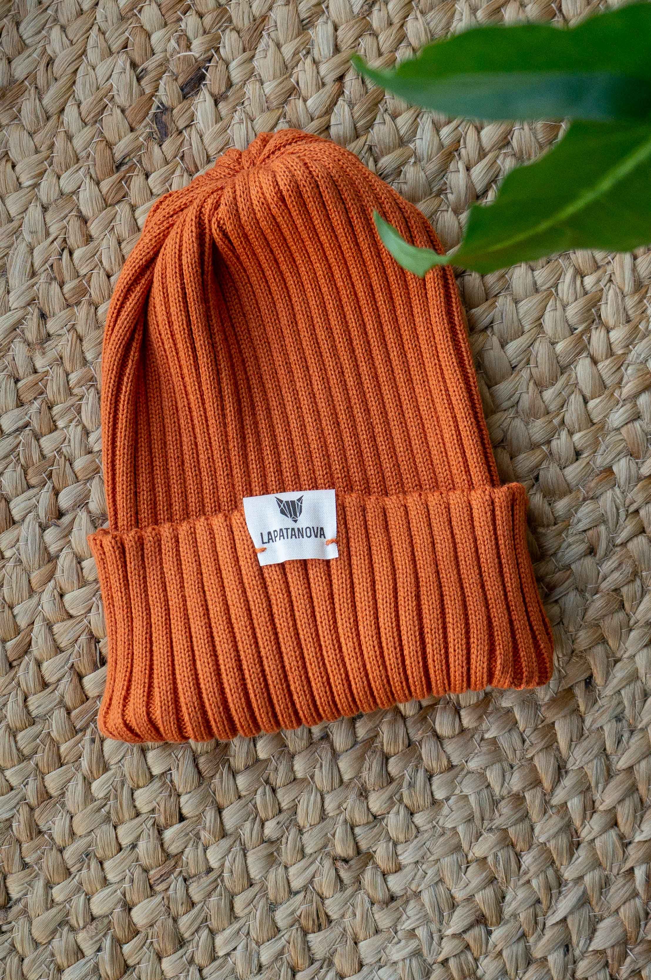 Шапка взрослая апельсин S-L