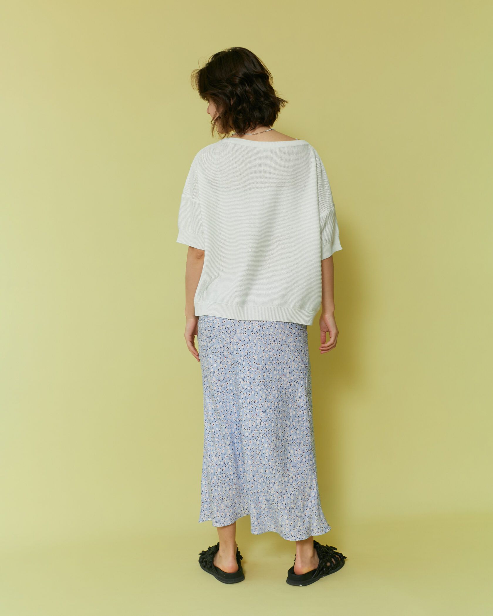 Футболка трикотаж молочный one size