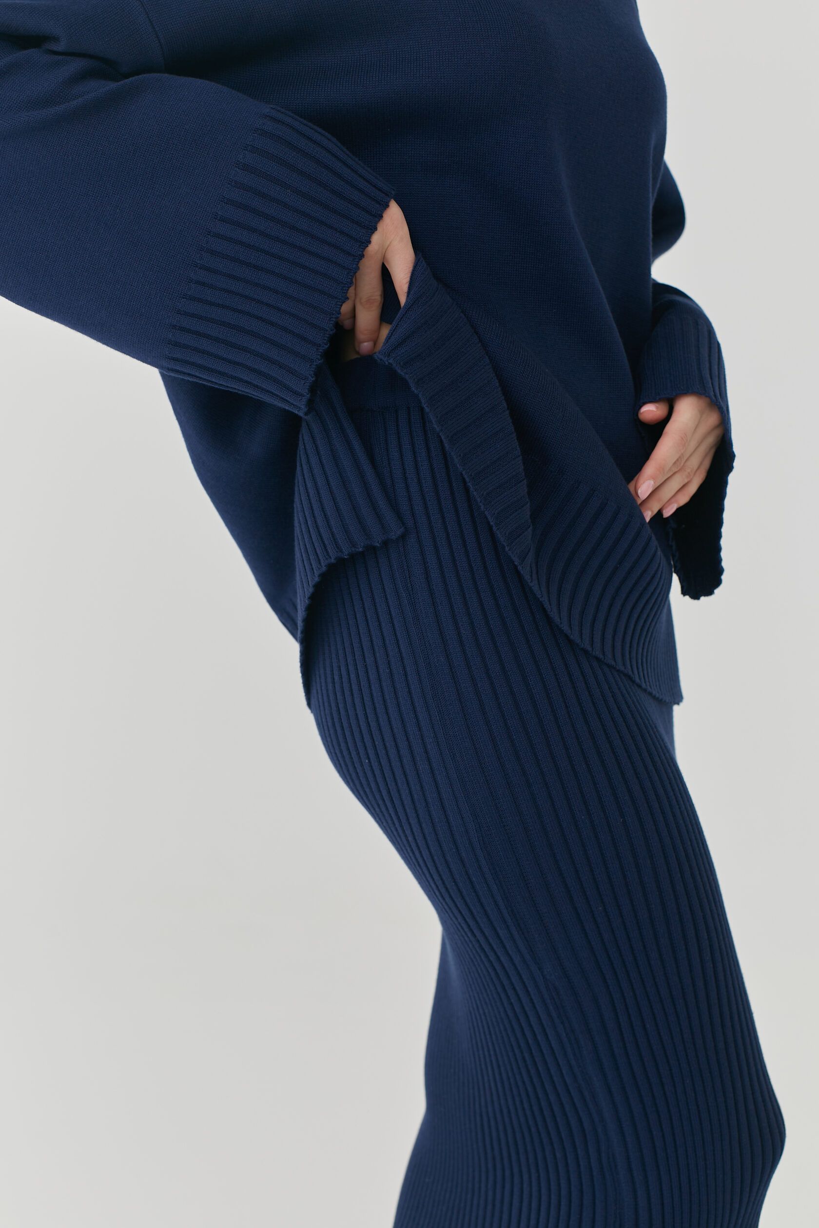 Свитер Кострома синий M-L