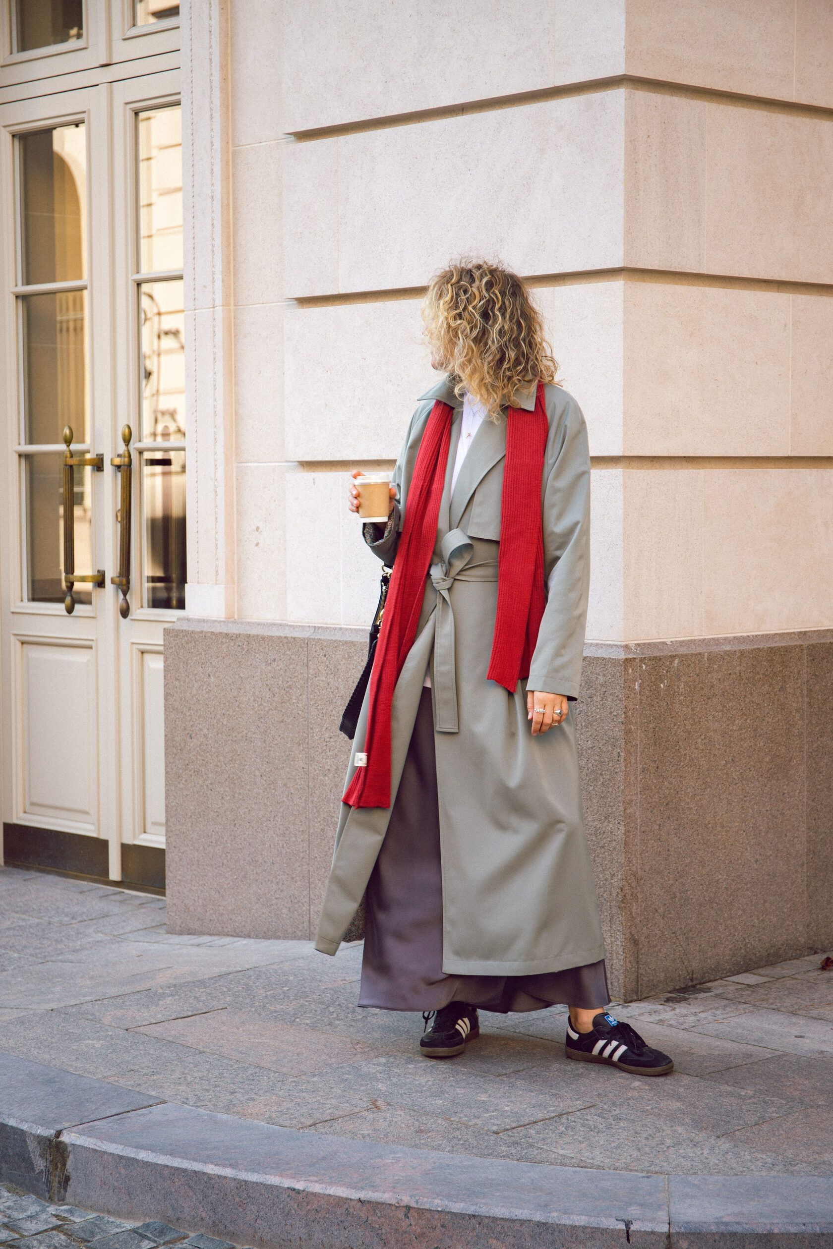 Тренч женский олива S-M