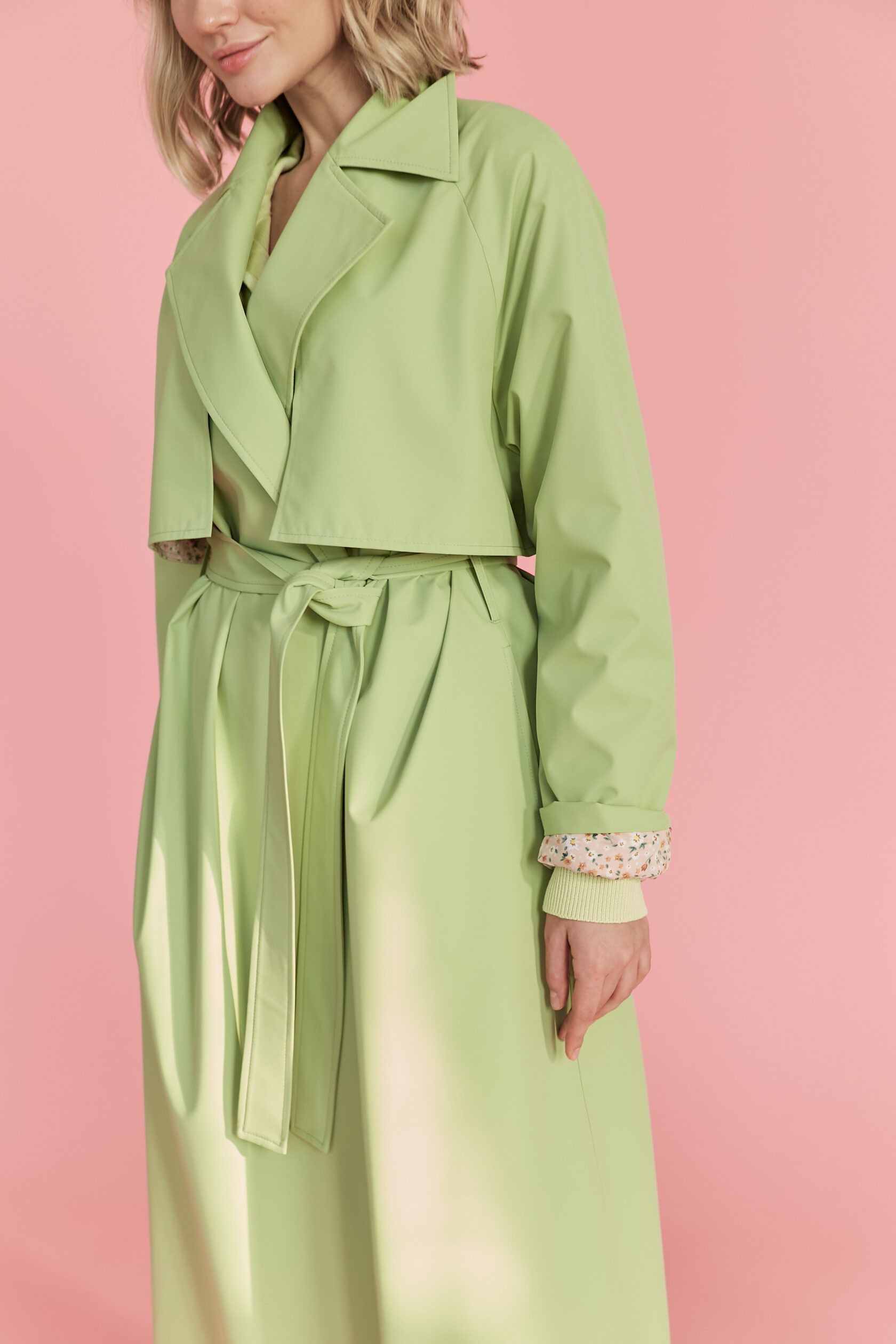 Тренч женский лайм S-M