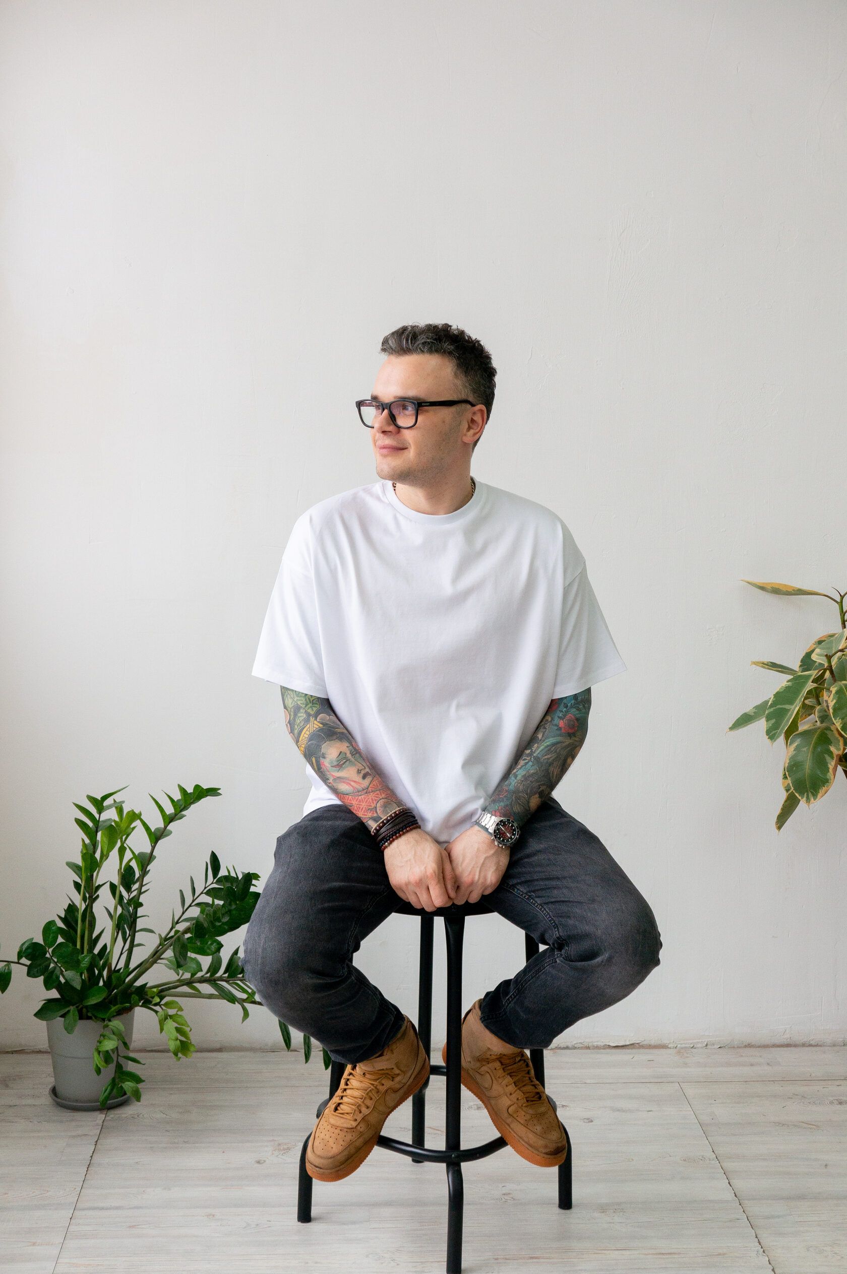 Футболка мужская белый L-XL