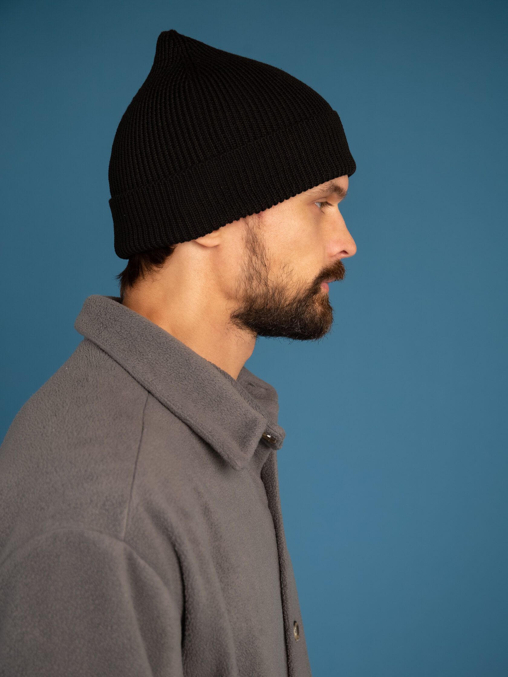 Шапка мужская бини черный 54-60