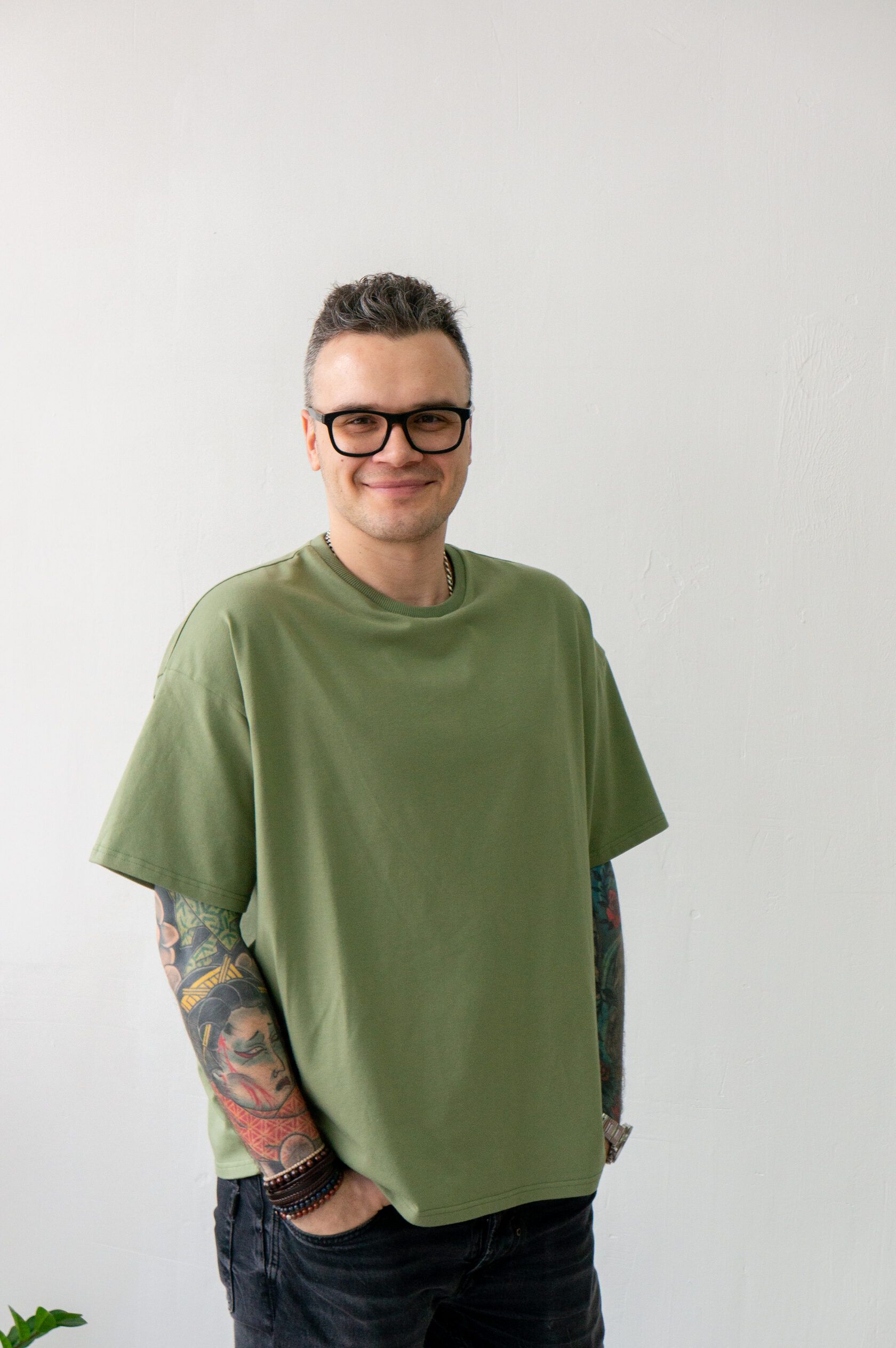 Футболка мужская олива L-XL